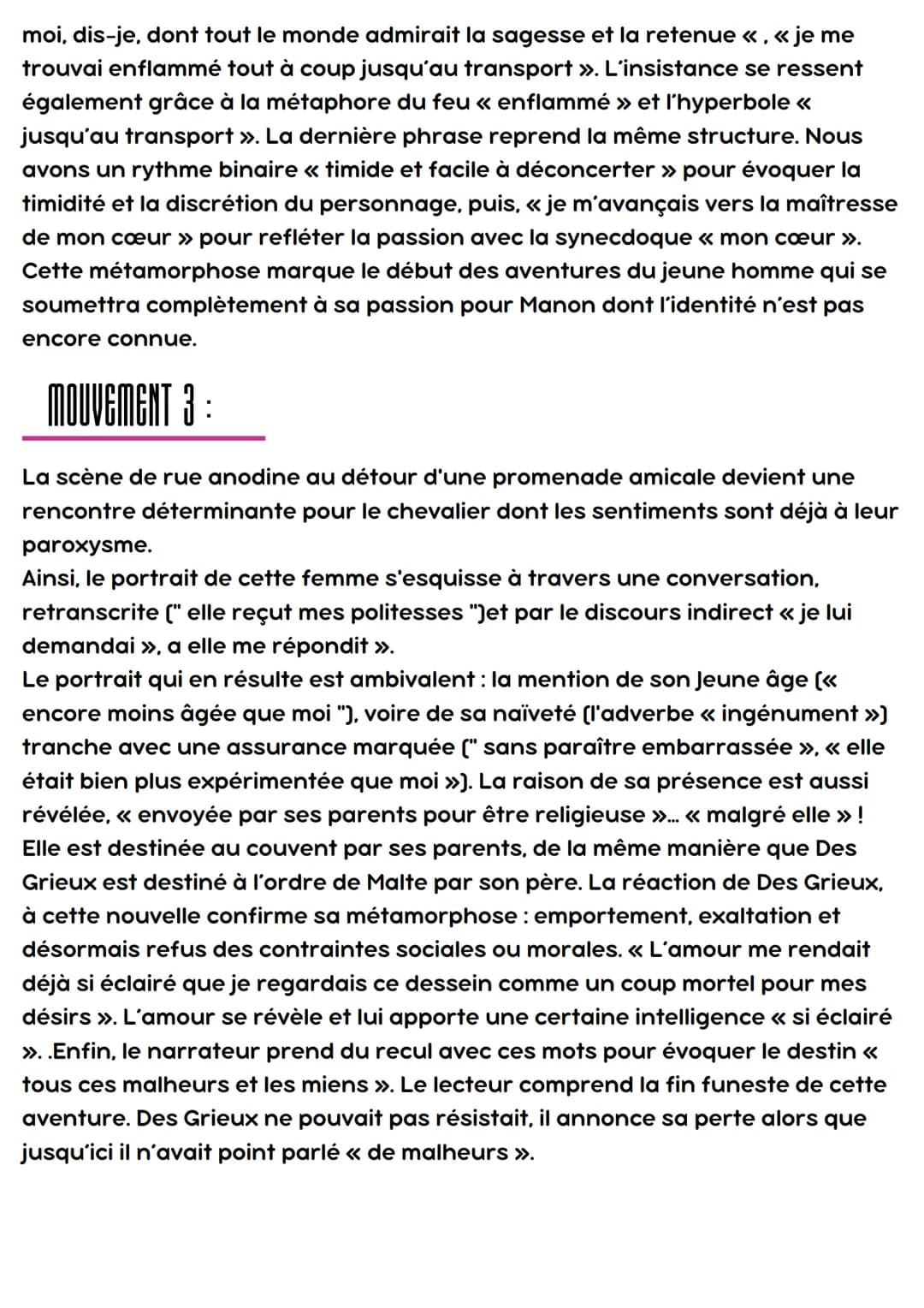 4
Manon L.
●
La rencontre
Abbé Prévost
INTRODUCTION :
Manon Lescaut, dont le titre original est Histoire du Chevalier des Grieux et de
Manon