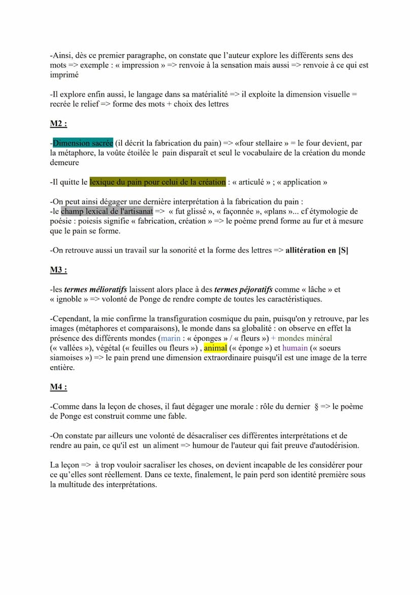 Extrait << Le Pain », de Francis Ponge
.La surface du pain est merveilleuse d'abord à cause de cette impression quasi panoramique
qu'elle do