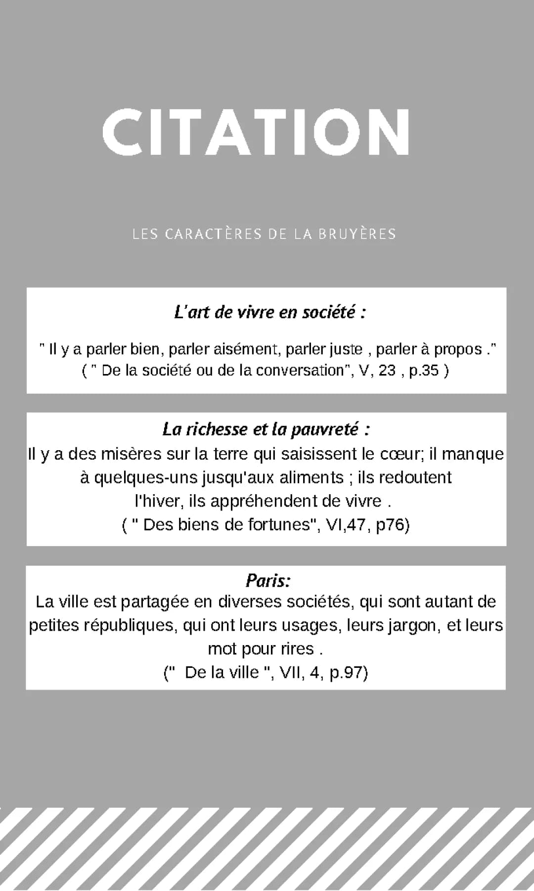 Citation La Bruyère - Les Caractères: Résumé et Analyse pour le Bac de Français