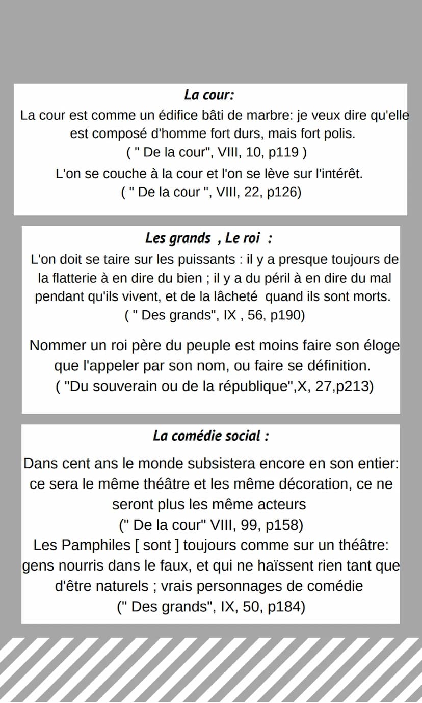 CITATION
LES CARACTÈRES DE LA BRUYÈRES
L'art de vivre en société :
"Il y a parler bien, parler aisément, parler juste, parler à propos ."
("