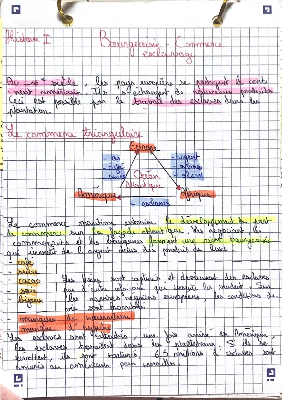 J
Theistaire I
gecessie - Commence
exclarage
· Au 16° siècle
-nent americain.
les pays.
pays européens se partagent le conti
echangent de no