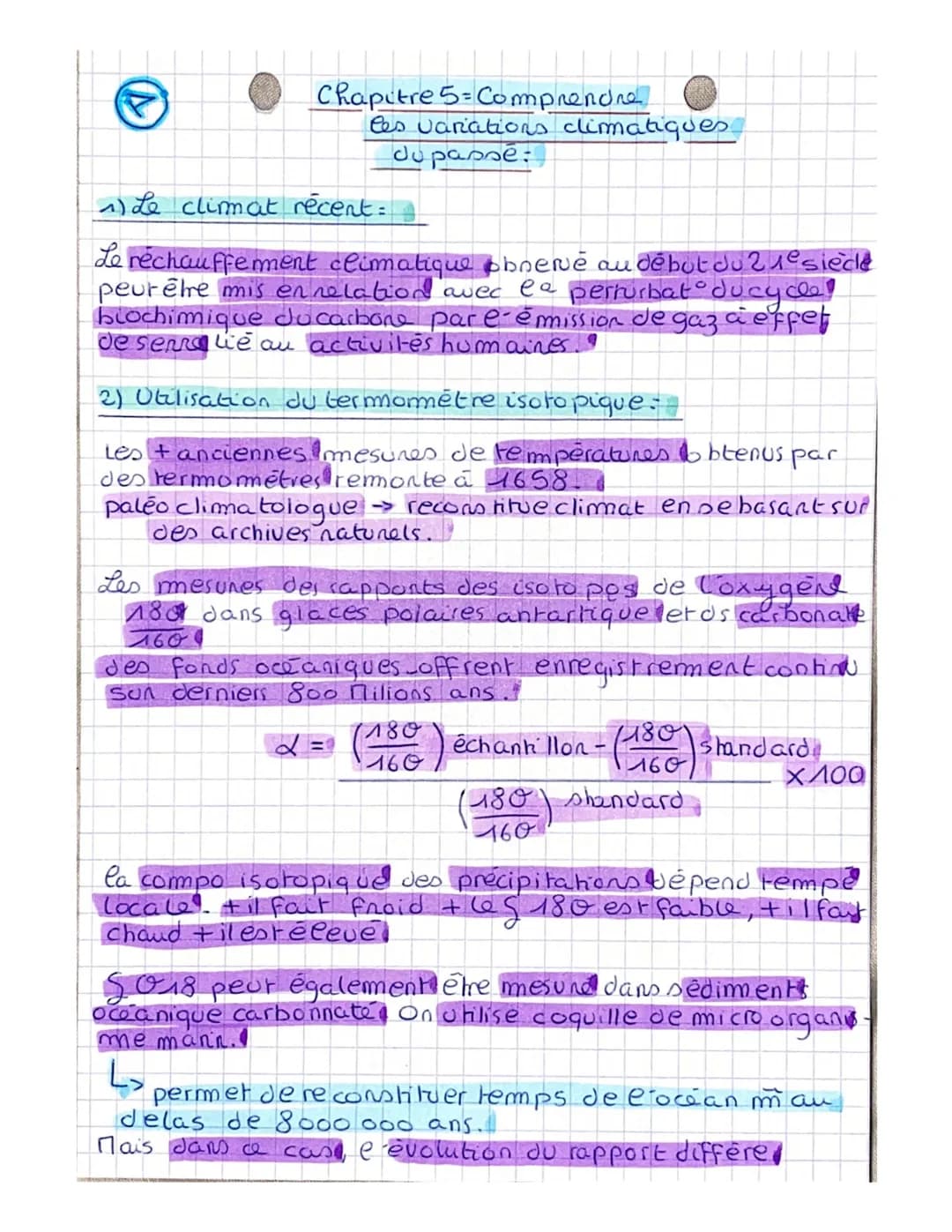 Chapitre 5-Comprendre
les variations climatiques
du passe:
Le climat recent=
Le réchauffement climatique ohnervé au début du 21e siècle
peut