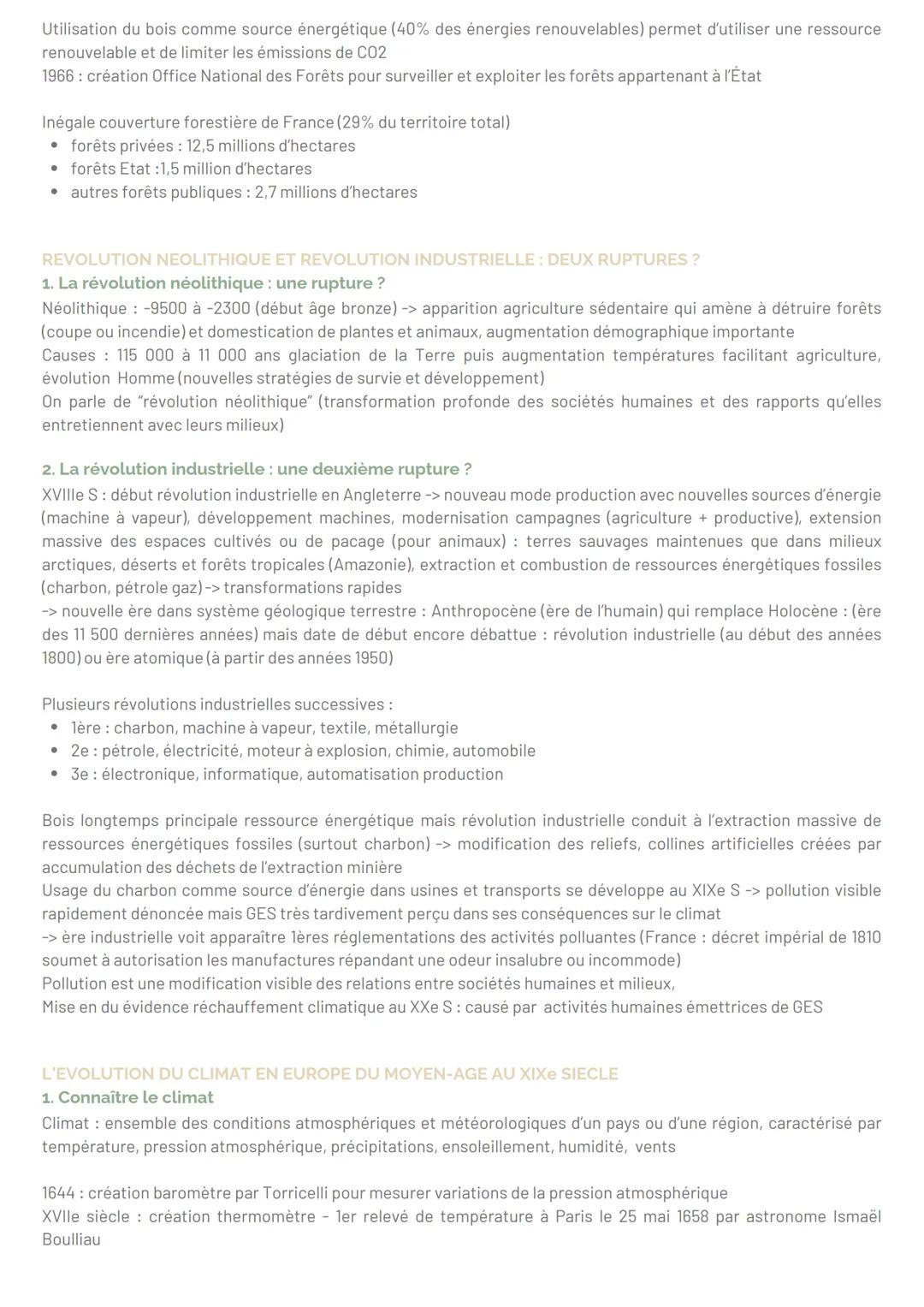 # Séquence 4 - L'environnement, entre exploitation
et protection

QU'EST CE QUE L'ENVIRONNEMENT
Mot "environnement" apparait au XIIIeS en Fr