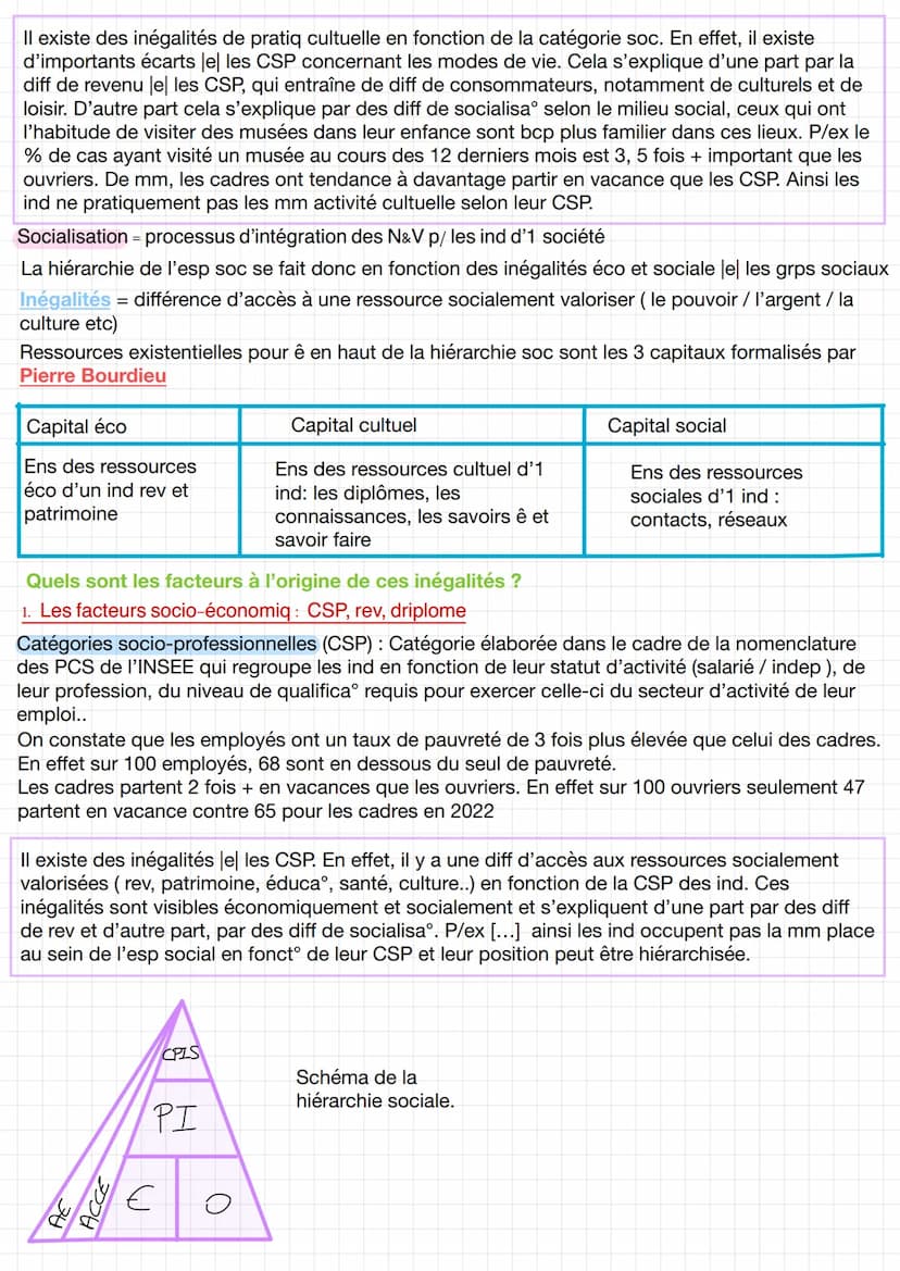 Introduction :
Le niveau de revenu dépend de la CSP. En effet les CPIS ont des pos° hiérarchiques > aux Pl
qui eux mm ont 1 posiº hiérarchiq