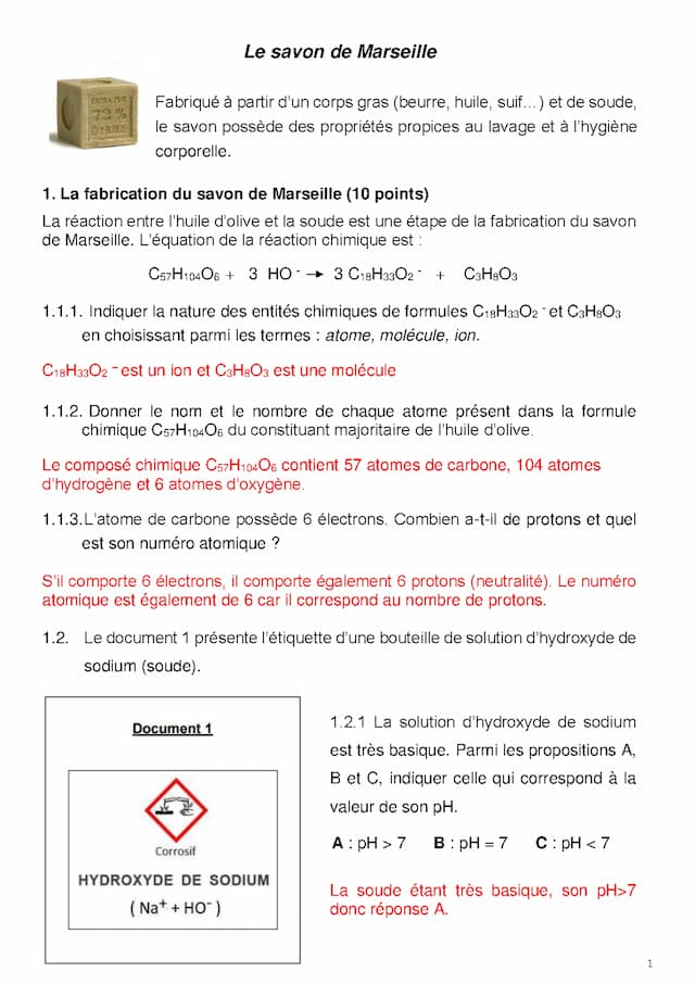 Know Physique Chimie : Corrigé DNB Blanc Janvier 2023 thumbnail