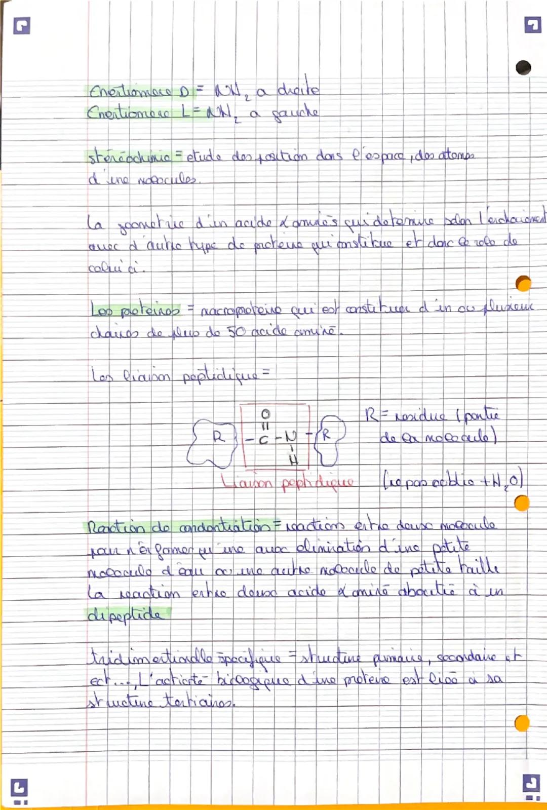 L
Fiche de
nettiston
A
chol 1-Des acides amires aux proteines
un tetragonale - Leiawan simple, grouper do latomes tous
differentes. Carbones