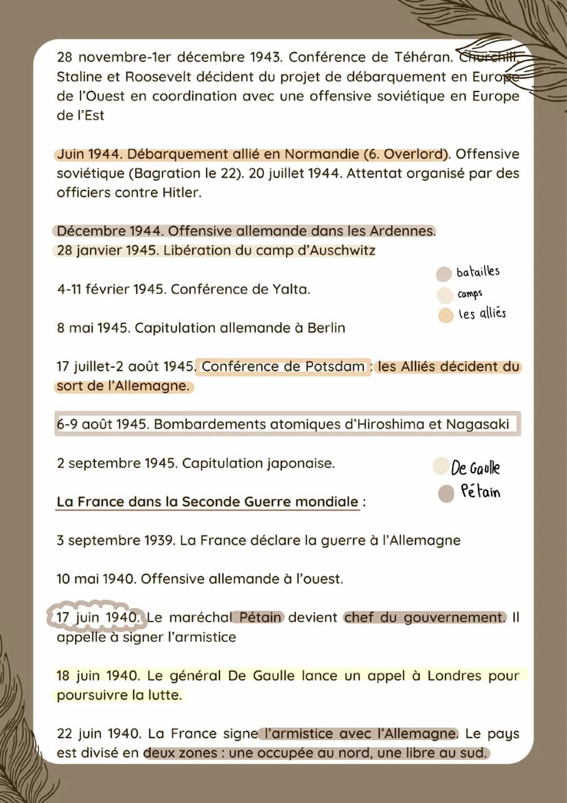 Histoire
INTRO:
Chapitre 3
LA SECONDE GUERRE
MONDIALE
2nd guerre mondiale = confit d'une ampleur
inégalée à cause de la violence qu'elle a d