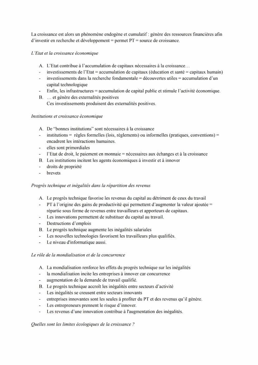 Les sources et les défis de la croissance (économie)
Qu'est-ce que la croissance économique ?
La croissance correspond à l'augmentation sout