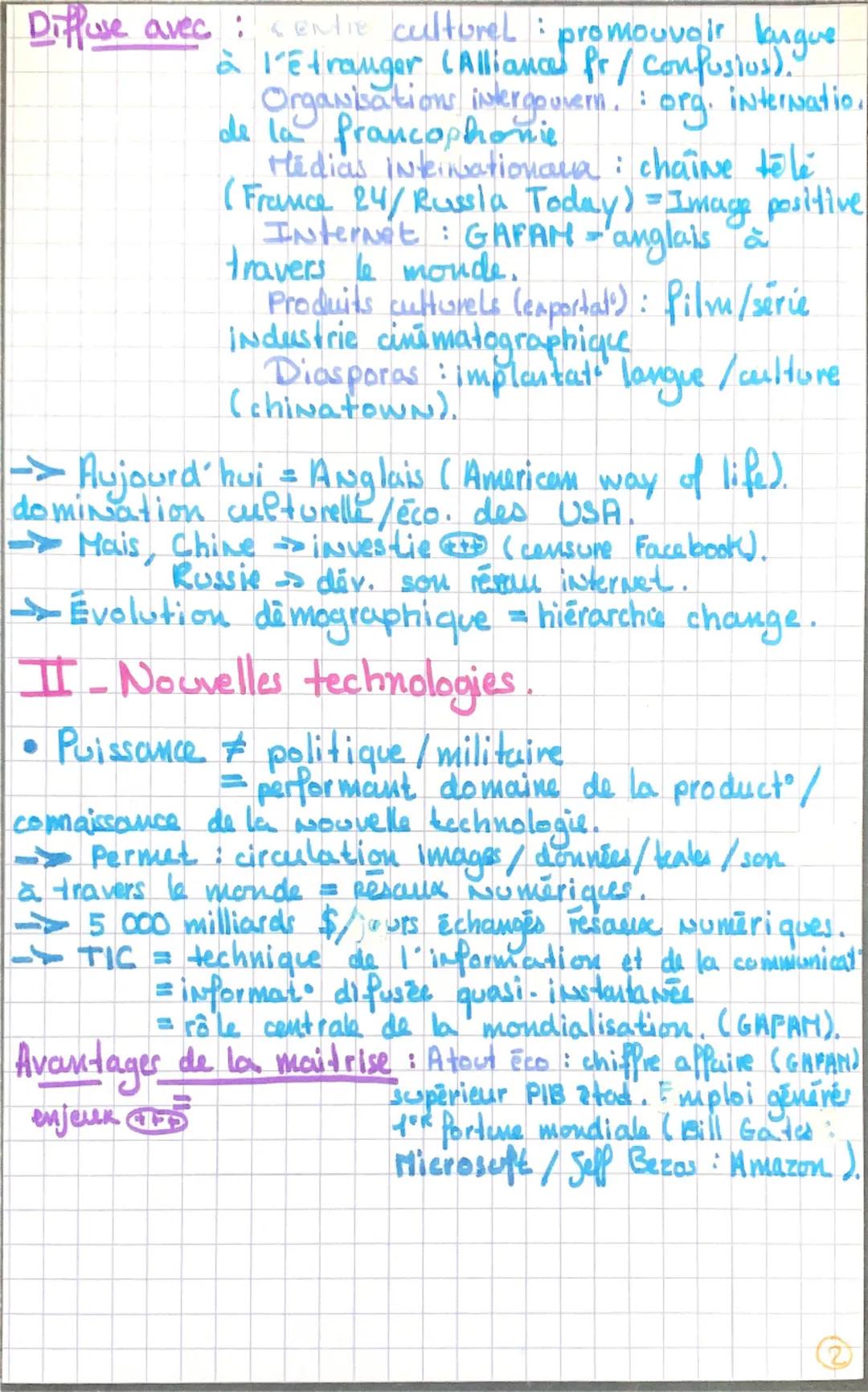 +IGGSP Axe 2: Former indirectes
"de la puissance
Jusqu'à 1990 = hard power, mais, contexte
politique ( geurre froide) = soft power
Soft powe