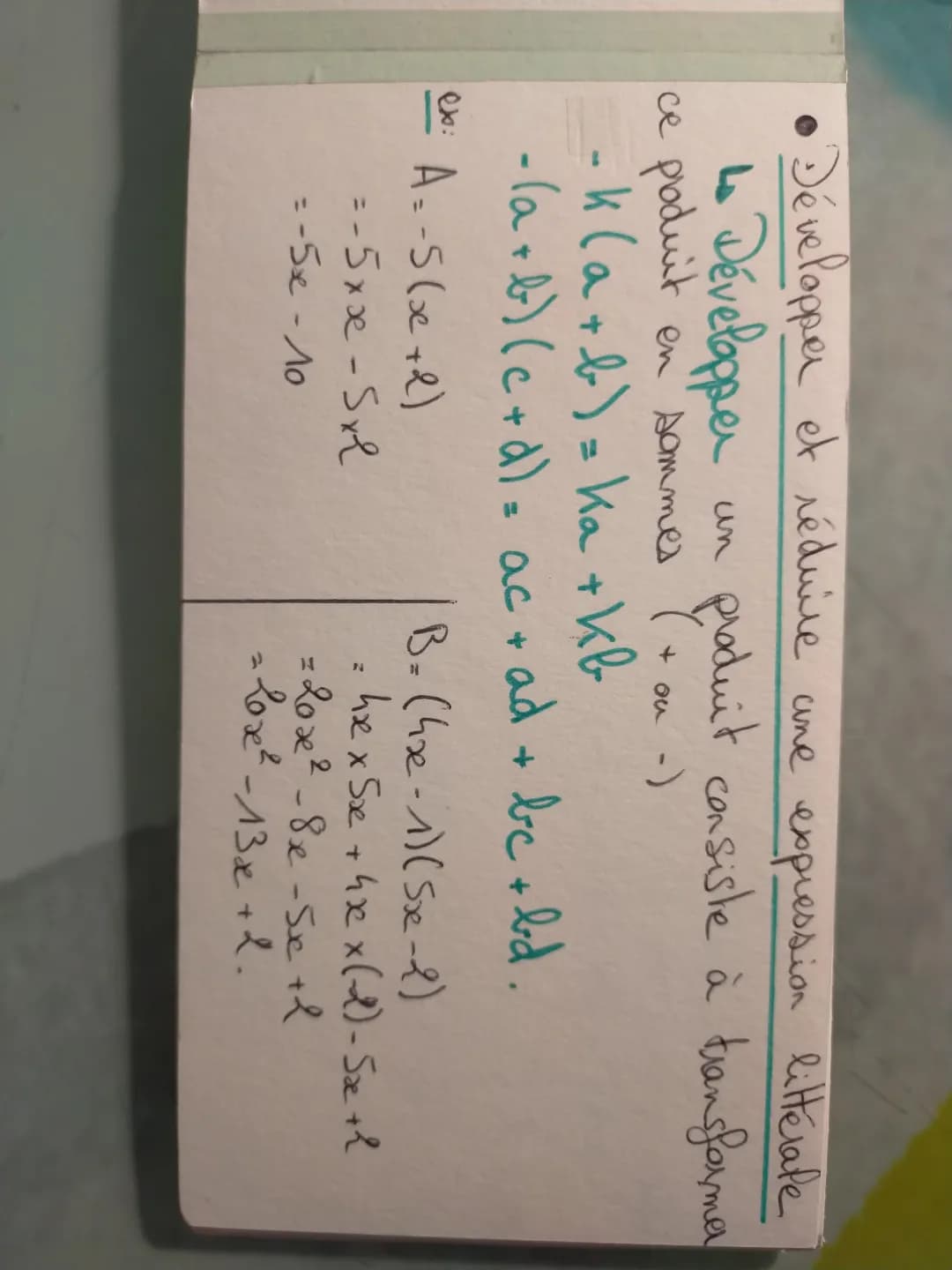 Comment Développer et Réduire une Expression Littérale - Astuces et Exercices Corrigés pour la 4ème et 3ème