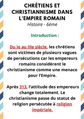 Know Chrétiens et christianisme dans l'empire romain. thumbnail