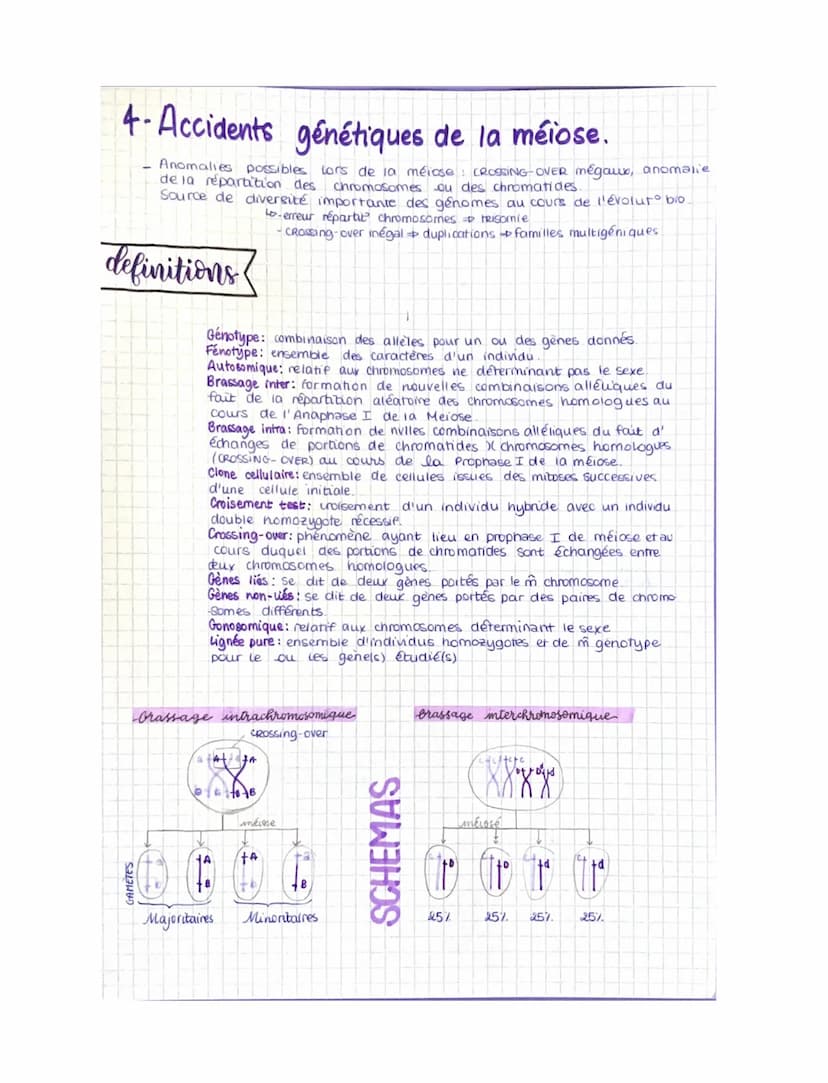 SUT
Chapitre I
L'ORIGINE DU GENOTYPE DES INDIVIDUS.
cours
1-La conservation des génomes.
- une
thème 1
Partie 1
cellule qui subit une succes