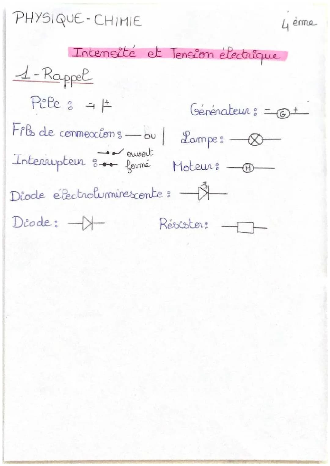 Les Lois de l'Intensité et de la Tension: Circuits en Série et en Parallèle