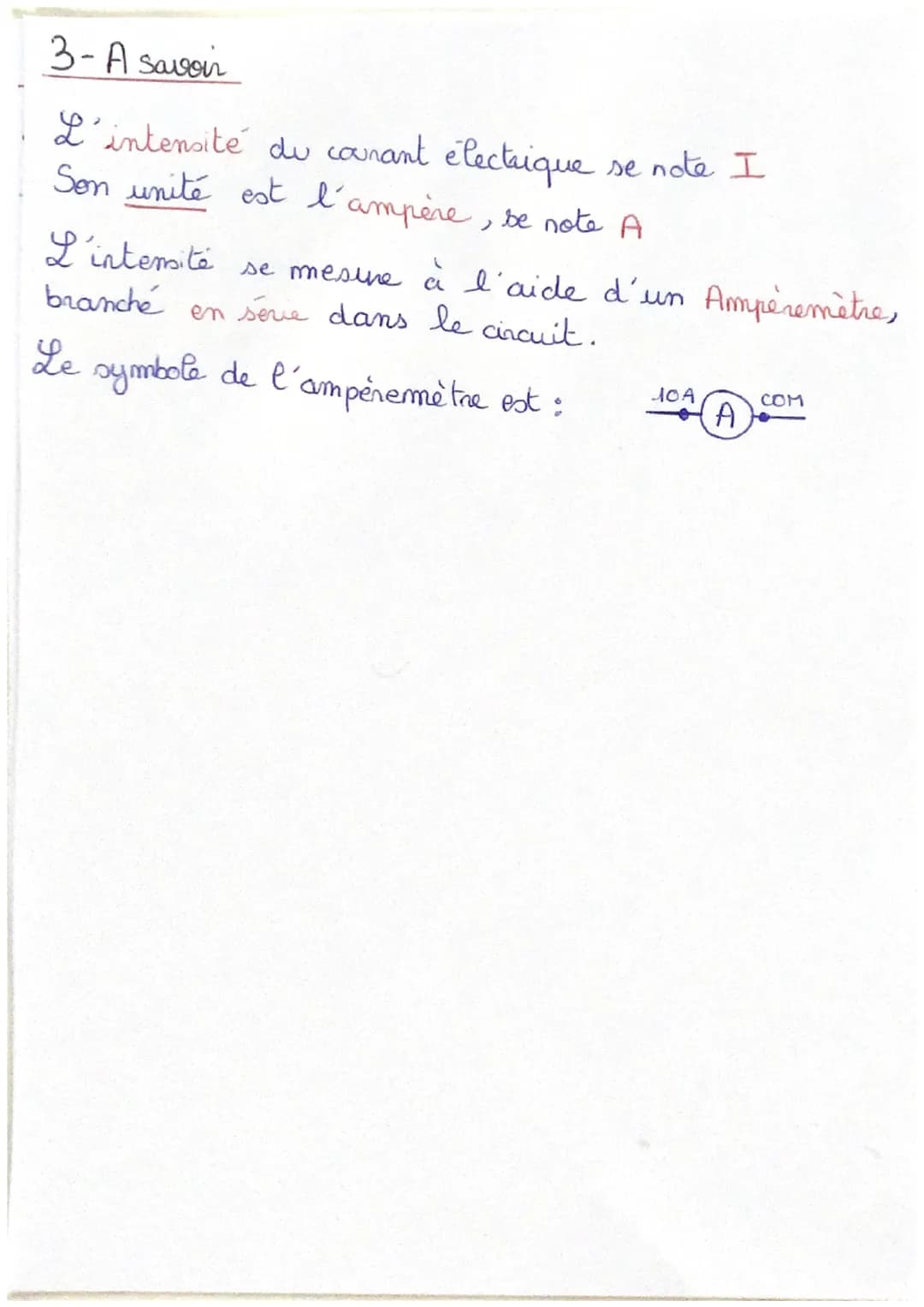 PHYSIQUE-CHIMIE
Intensité et Tension électrique
1-Rappel
Pile :
- 1
Fils de connexion : OU
Générateur:
•| Lampe:
- ouvert
Interruptein forme