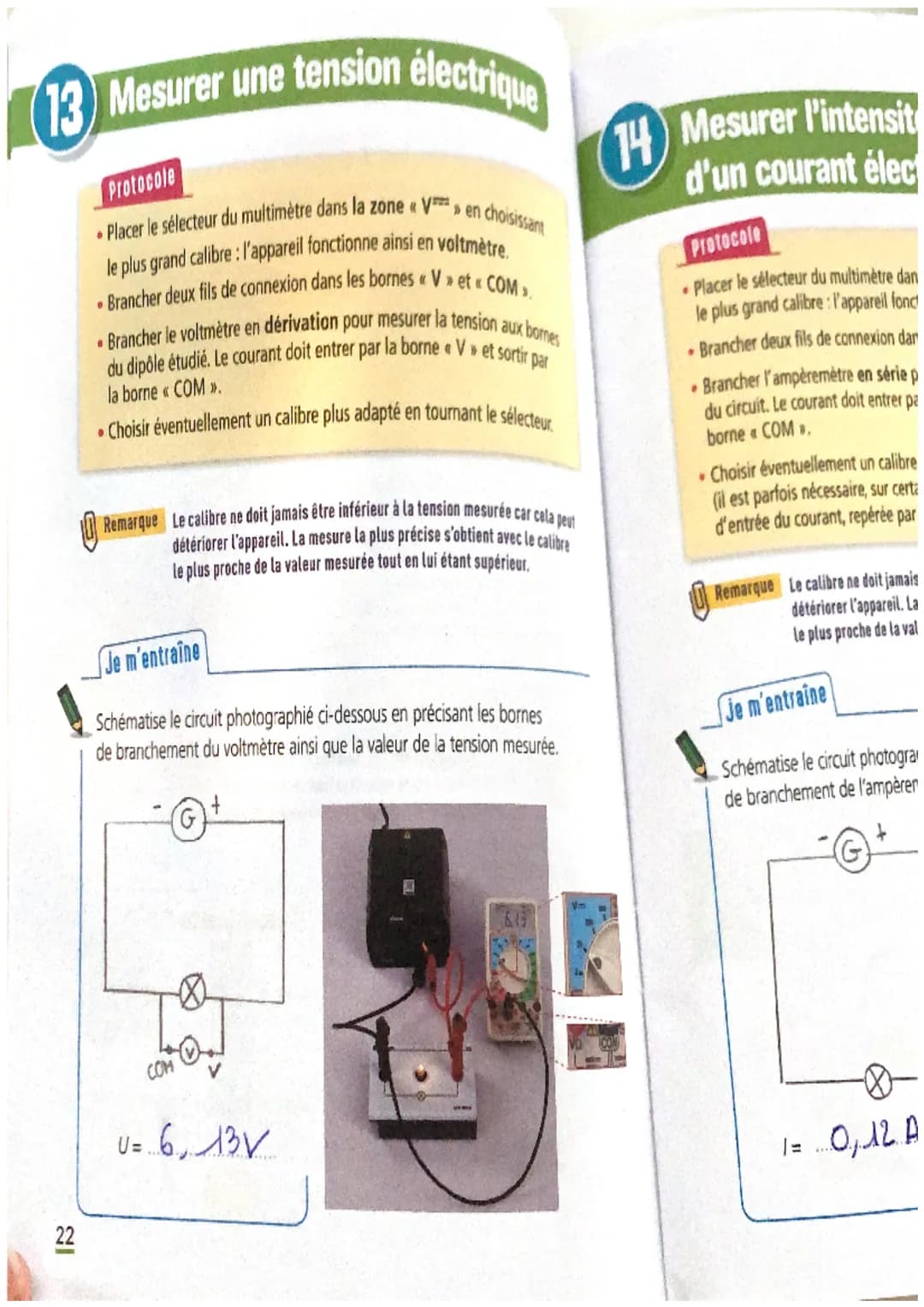 PHYSIQUE-CHIMIE
Intensité et Tension électrique
1-Rappel
Pile :
- 1
Fils de connexion : OU
Générateur:
•| Lampe:
- ouvert
Interruptein forme