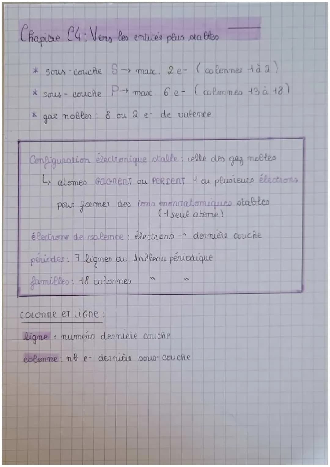 Vers les entités plus stables