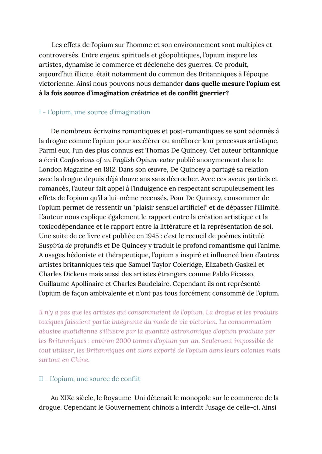 Les effets de l'opium sur l'homme et son environnement sont multiples et
controversés. Entre enjeux spirituels et géopolitiques, l'opium ins