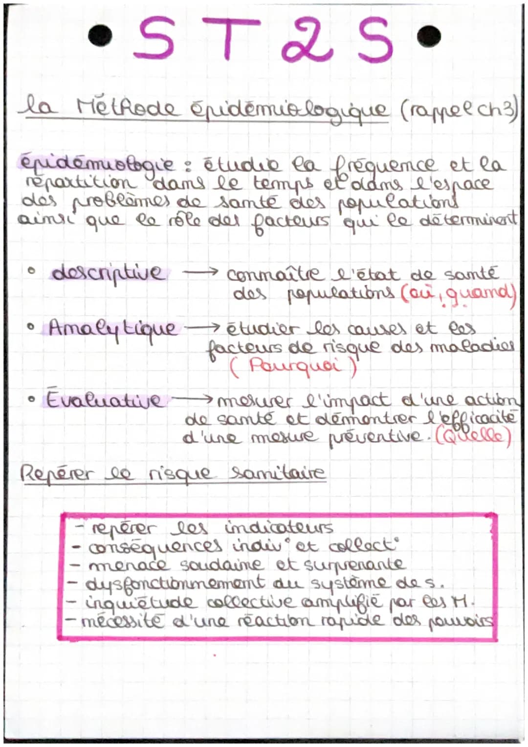 •ST 2 S
Rapitre 58 preoccupations de Samté Publion
à la reconnaissance de problèmes sanitaires
par la collectivité
préoccupations : désigne 