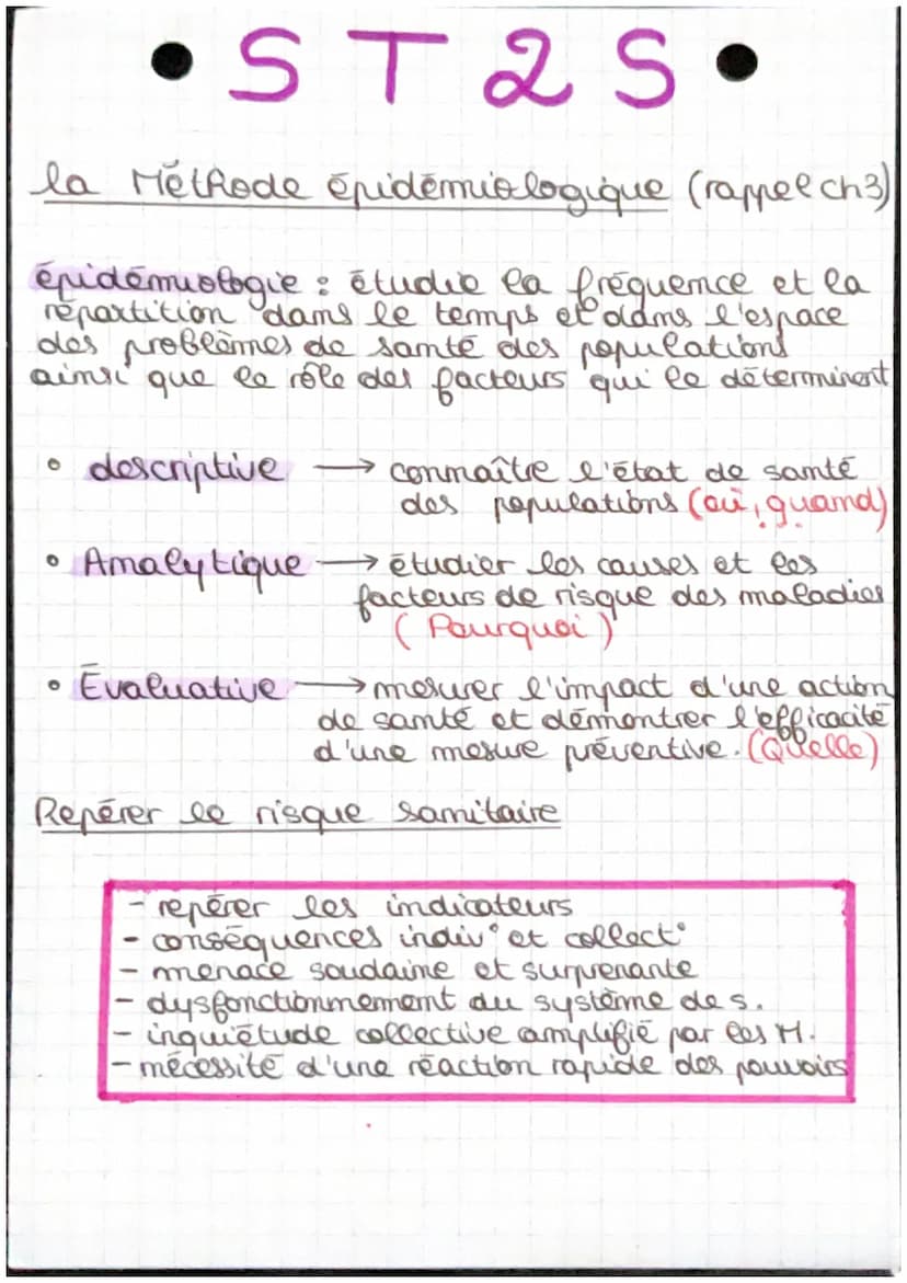 •ST 2 S
Rapitre 58 preoccupations de Samté Publion
à la reconnaissance de problèmes sanitaires
par la collectivité
préoccupations : désigne 