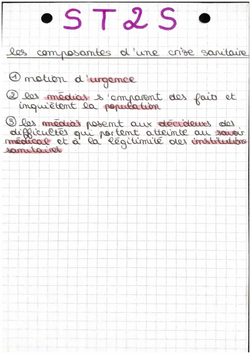 •ST 2 S
Rapitre 58 preoccupations de Samté Publion
à la reconnaissance de problèmes sanitaires
par la collectivité
préoccupations : désigne 