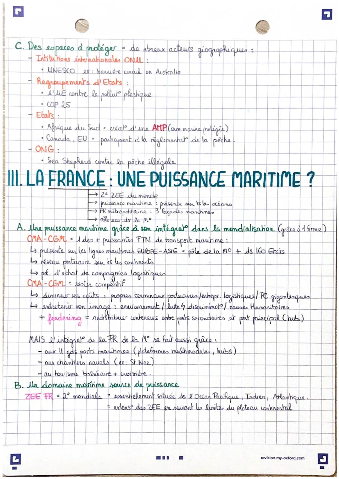# CHAPITRE1: MERS & OCEANS
INTRO:

71% de la
surface du globe

90% des échanges
de marchandises de la planète

→ maritimisation = processus 