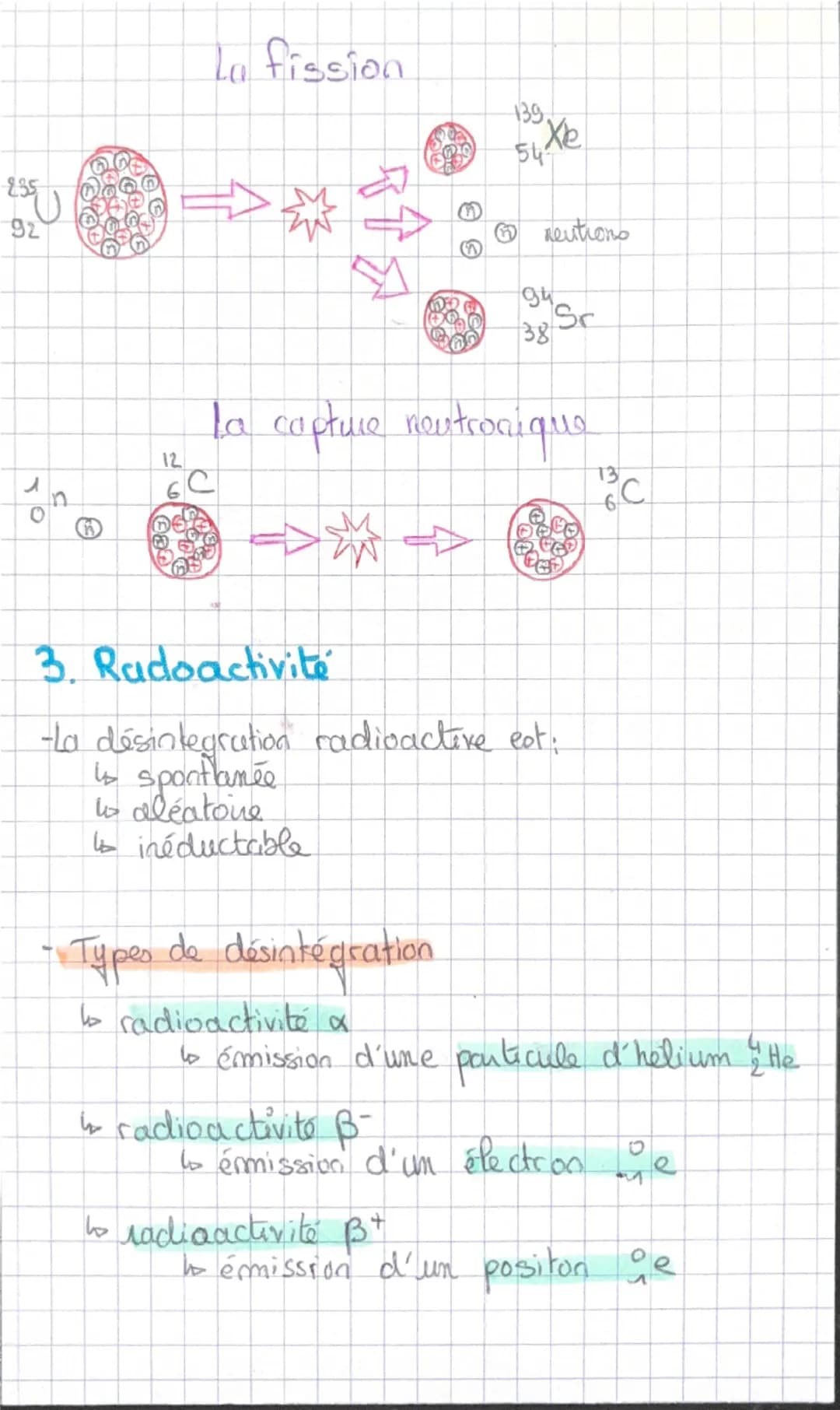 Physique
Radioactivité
I la radioactivité
1. atommes et
nombre
de nuctions A
☑
nombre de P
protons
N
подсих
Symboles de l'element
Isotopes: 