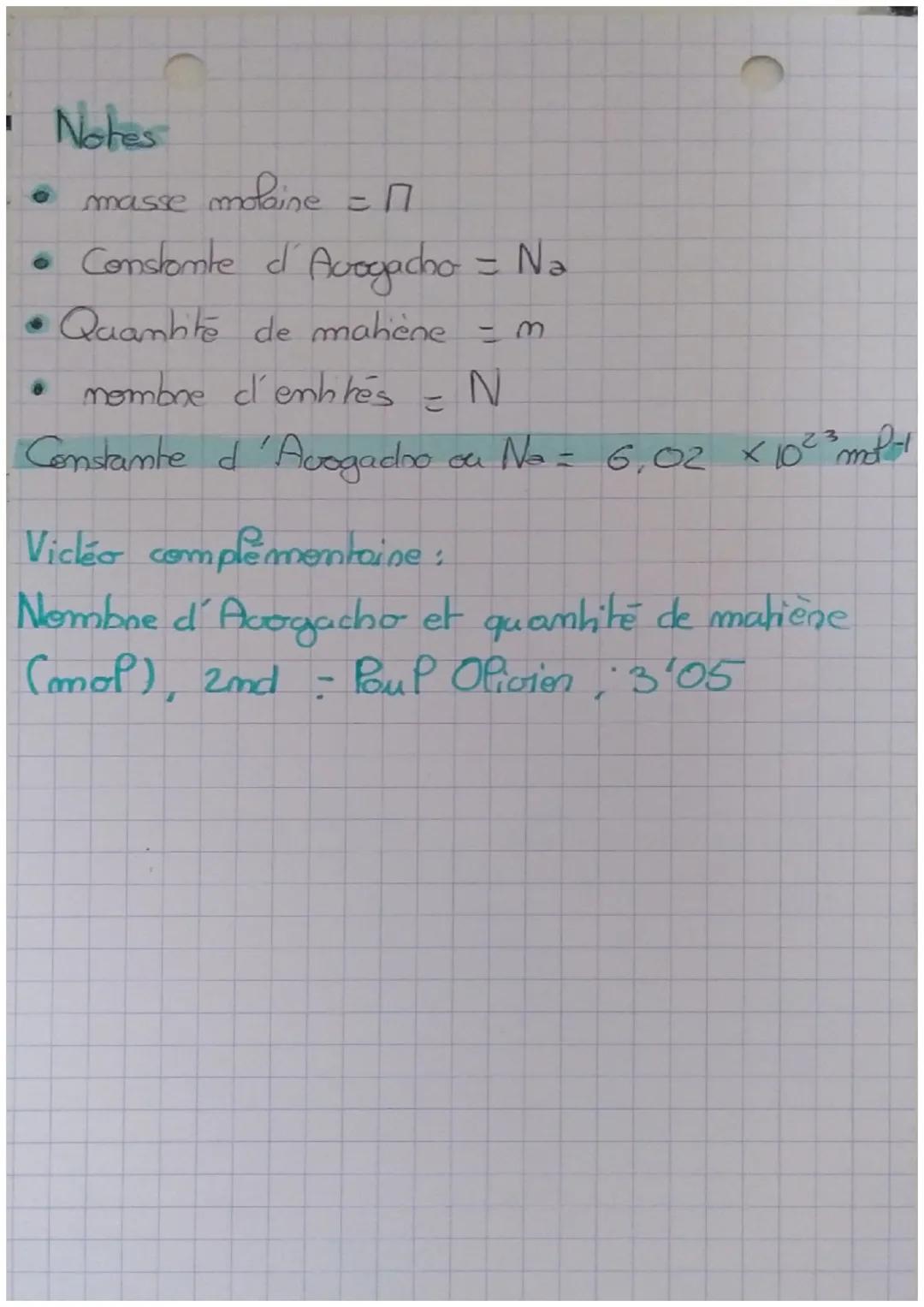 PHYSIQUE

Quantité Quantité de matere

Emthites chimiques
CALCULER LAMASSE D'UNE ENTITE
CHIMIQUE:
→Alonme : mentité = Ax $m_{mudeon}$
→Nodec