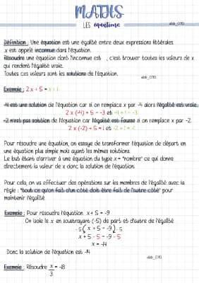 Know Maths : Les équations thumbnail