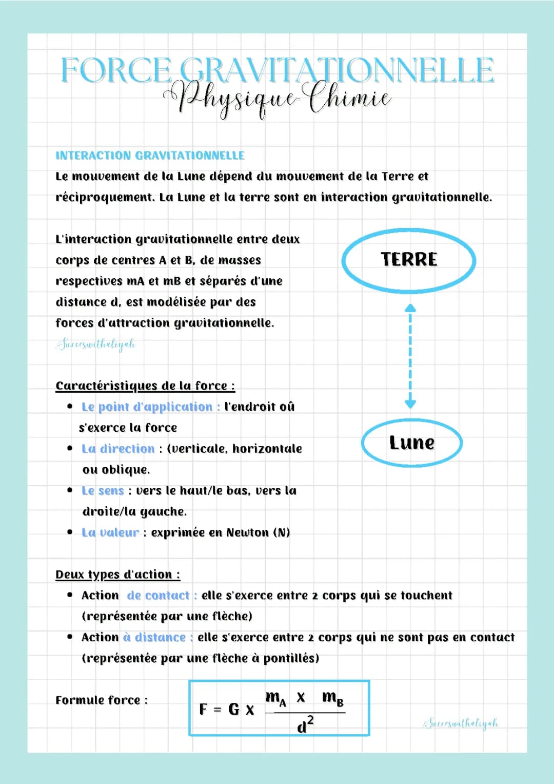 Force gravitationnelle