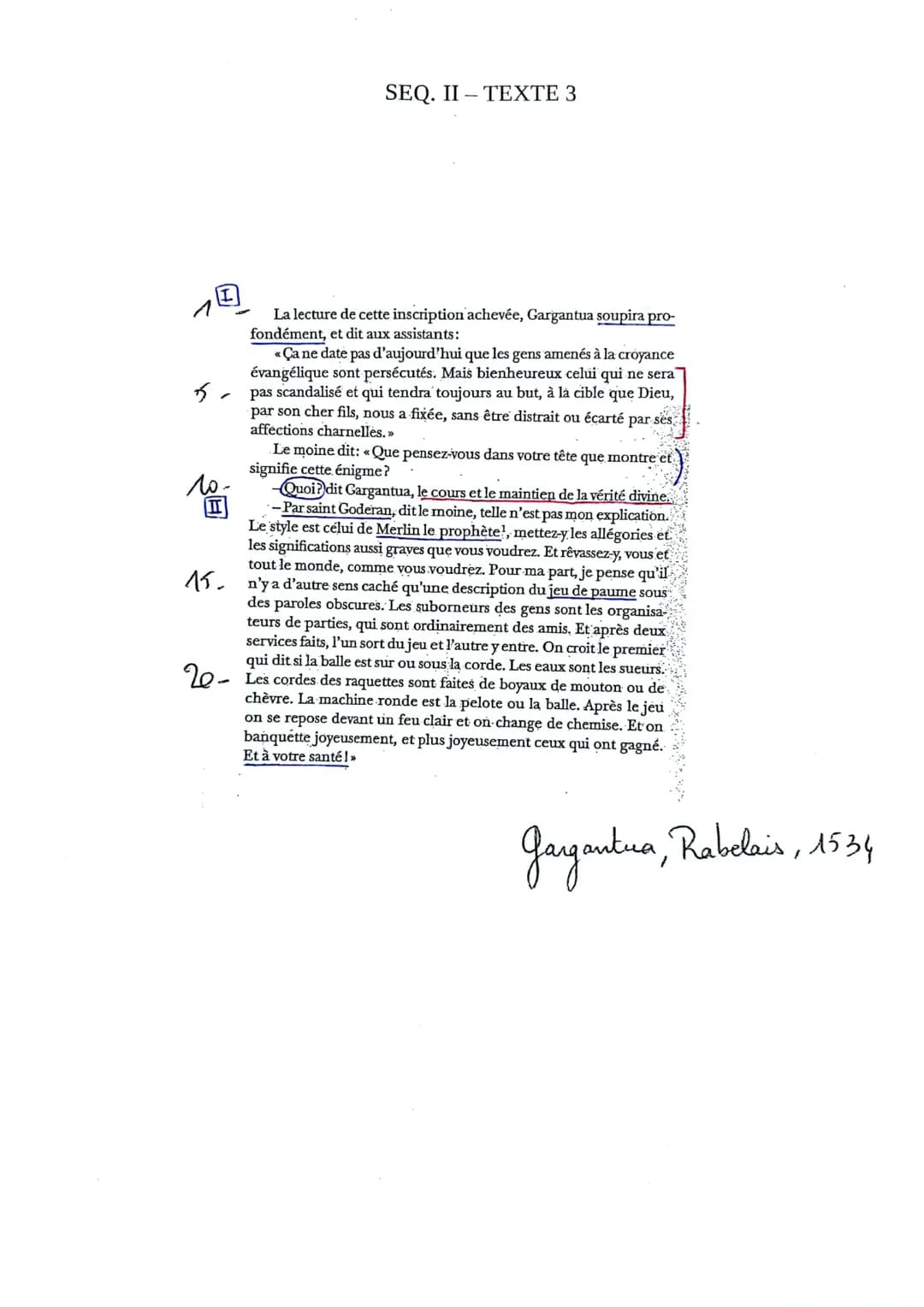 Analyse en Prophétie du Chapitre 58 de Gargantua - Résumé et Explication