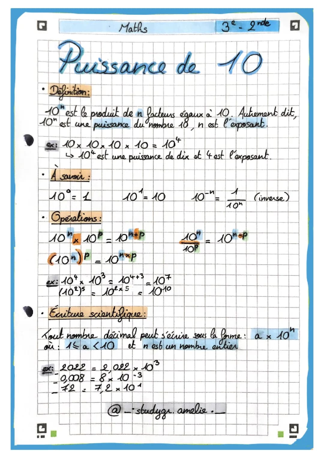 Puissance de 10