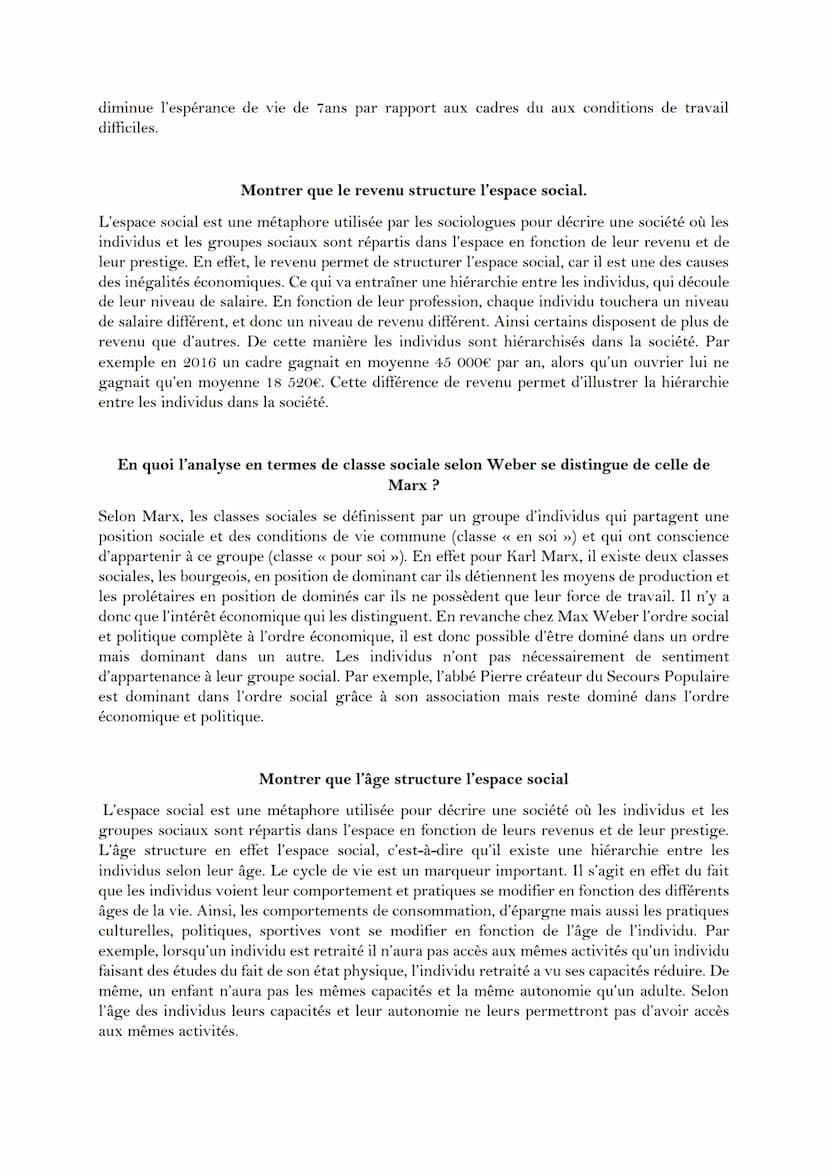 EC1-STRATIFICATION SOCIALE
Quels sont les caractéristiques des groupes de statut chez Weber.
Les groupes de statut, sont les groupements d'i
