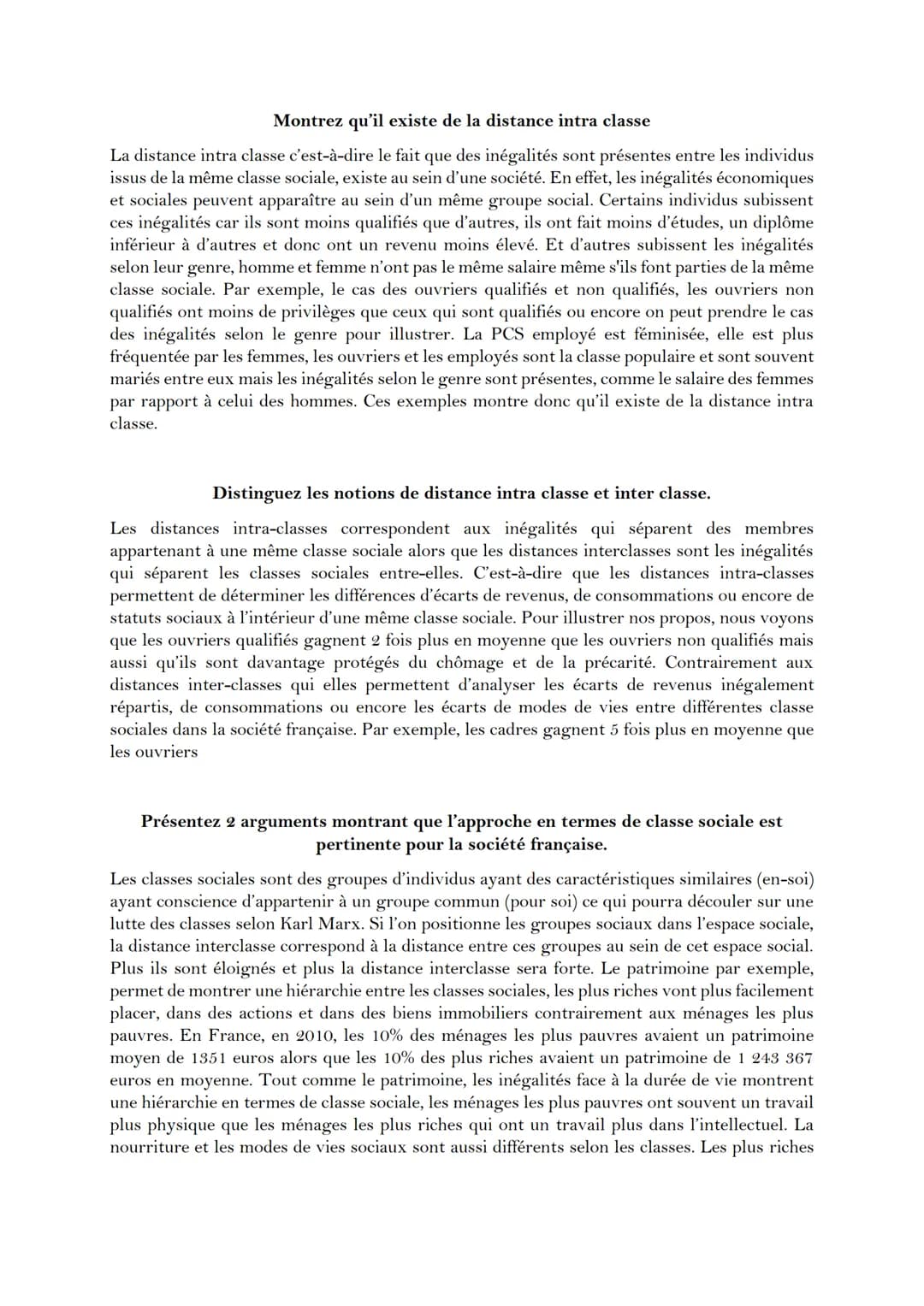 EC1-STRATIFICATION SOCIALE
Quels sont les caractéristiques des groupes de statut chez Weber.
Les groupes de statut, sont les groupements d'i