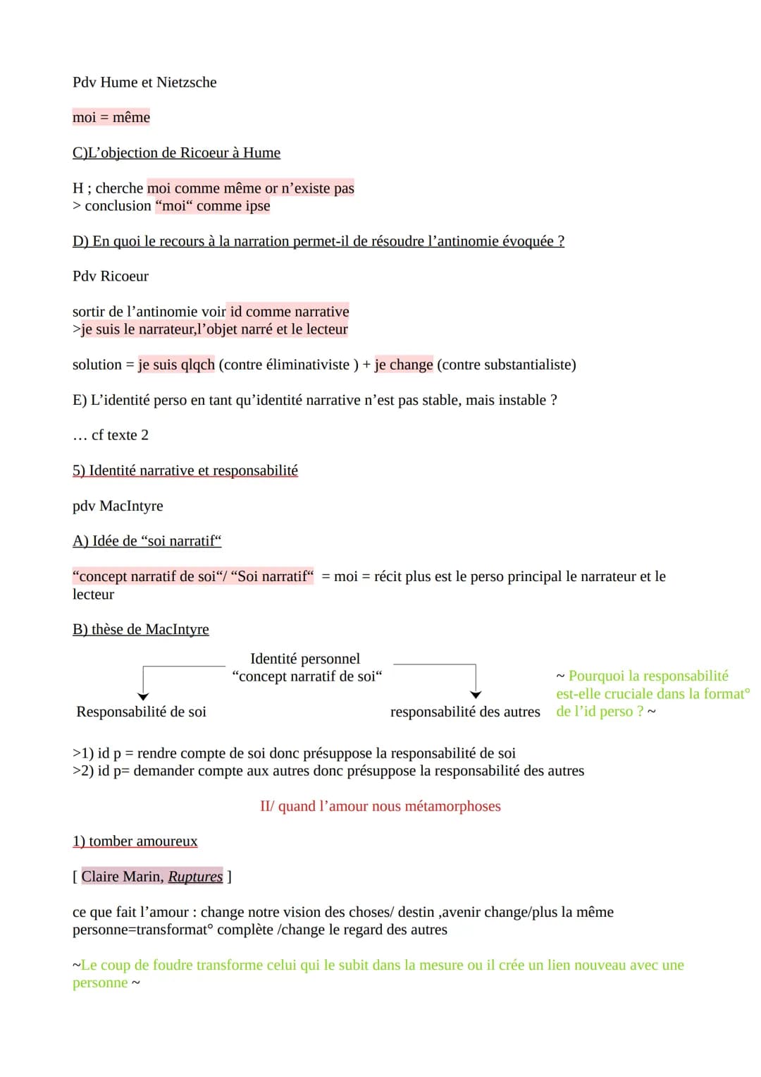 Introduction
Chapitre 2 : Les métamorphose du moi
métamorphose = tt transformatᵒ d'un état vers un autre. Cela peut ê une transformatᵒ posit
