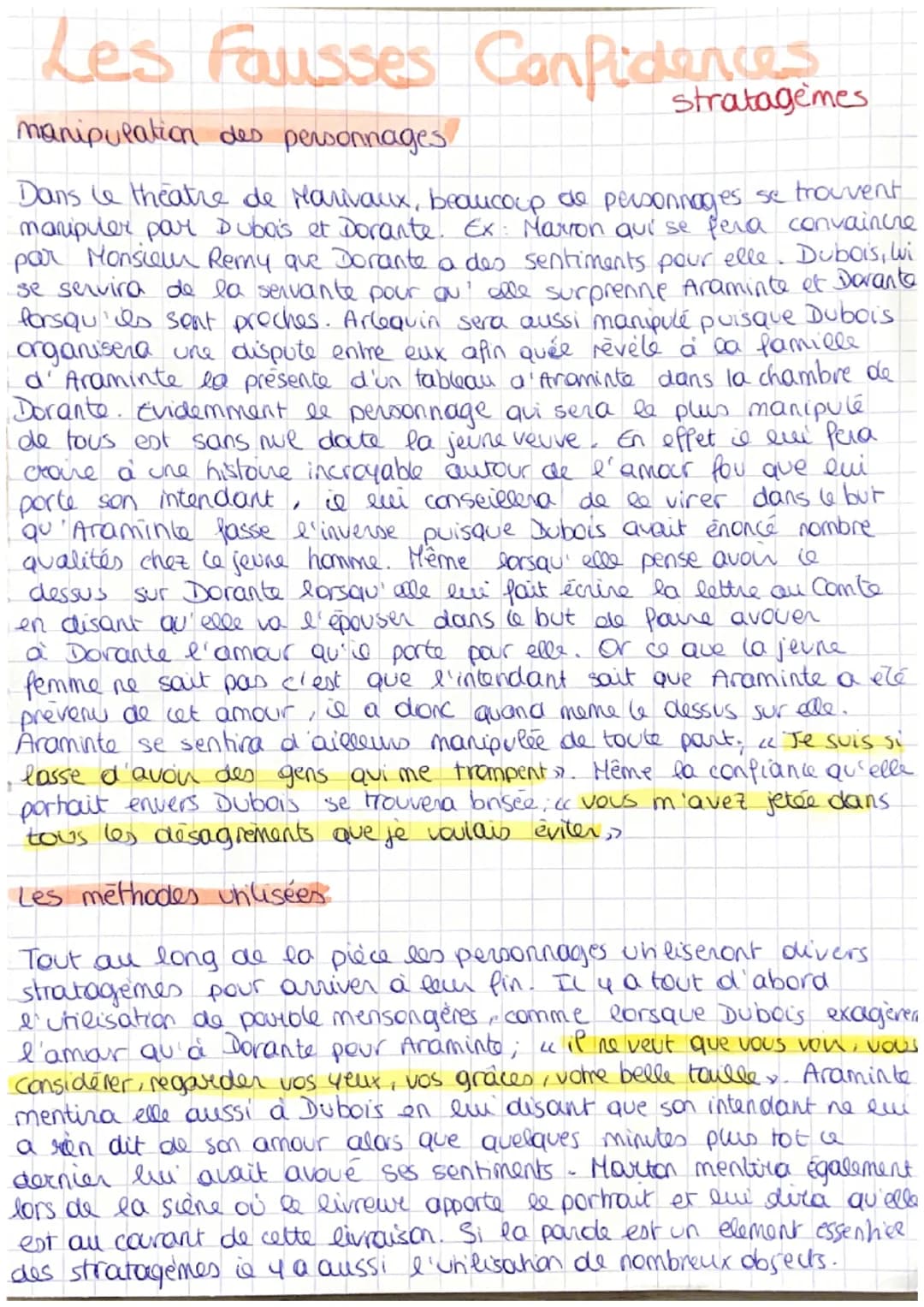 Les fausses Confidences
manipulation des personnages
Dans le theatre de Marivaux, beaucoup de personnages se trouvent
manipuler par Dubois e