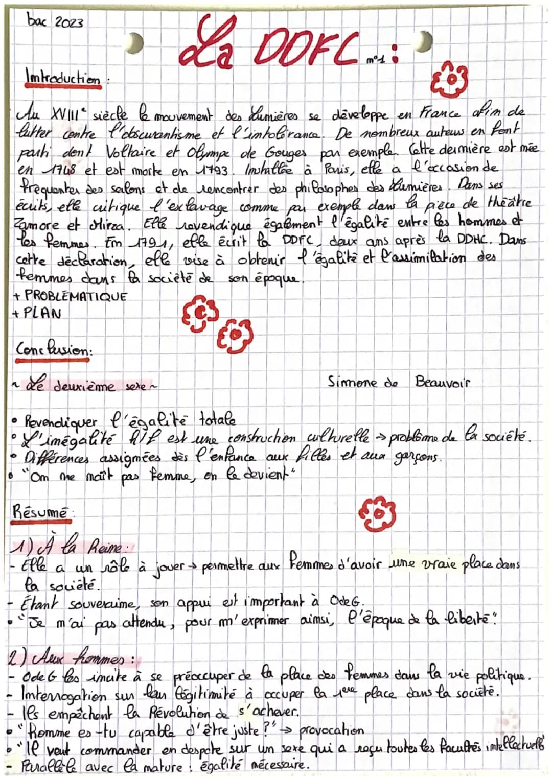 P
€43
Introduction:
Au XVIII° siècle le mouvement des Lumières se développe en France of in de
lutter contre l'obscurantisme et l'intoléranc