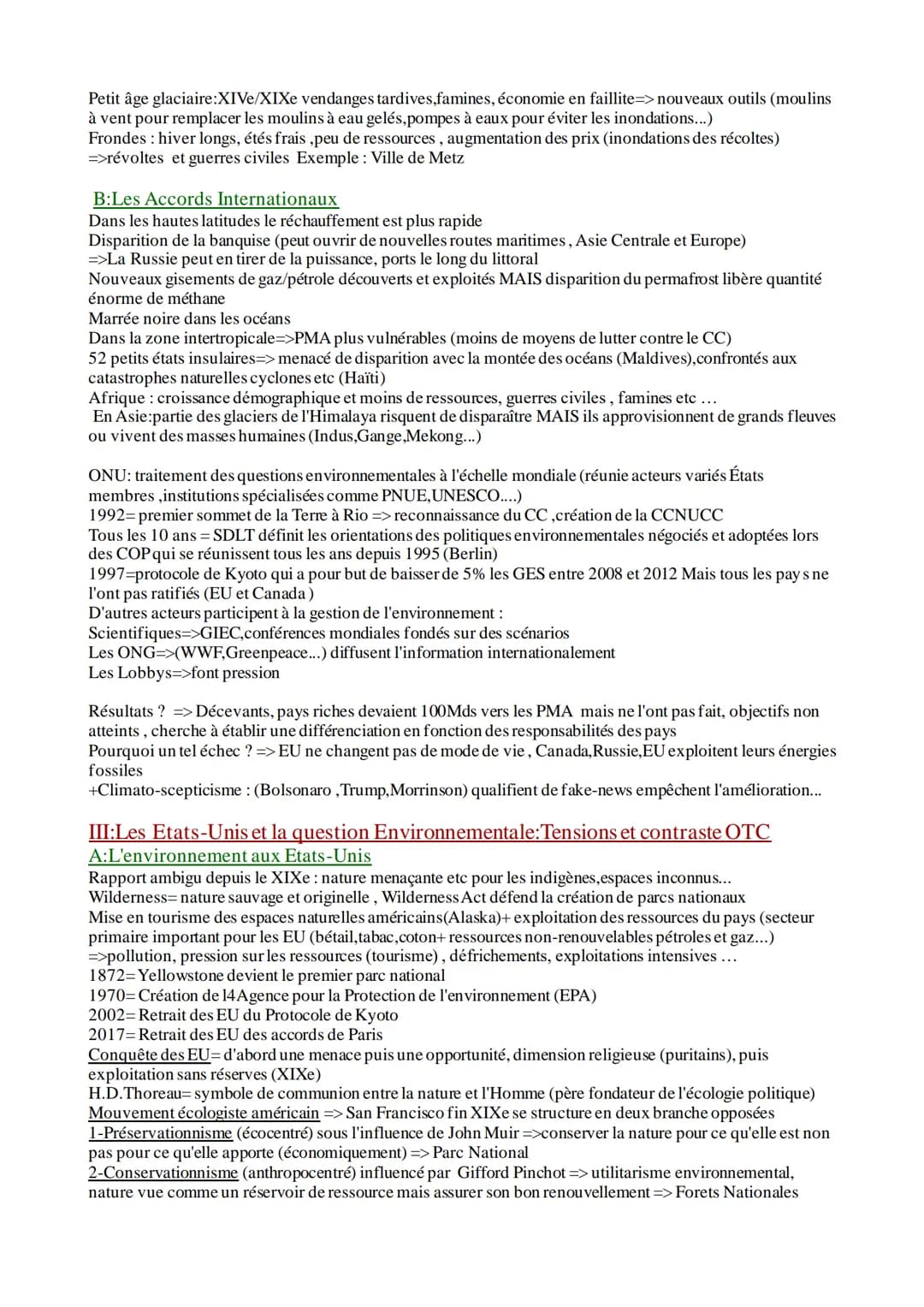 HGGSP:
Thème 1 : L'environnement entre Exploitation et Protection
Introduction :Qu'est ce que l'environnement ?
-Objet vif de débat entre co