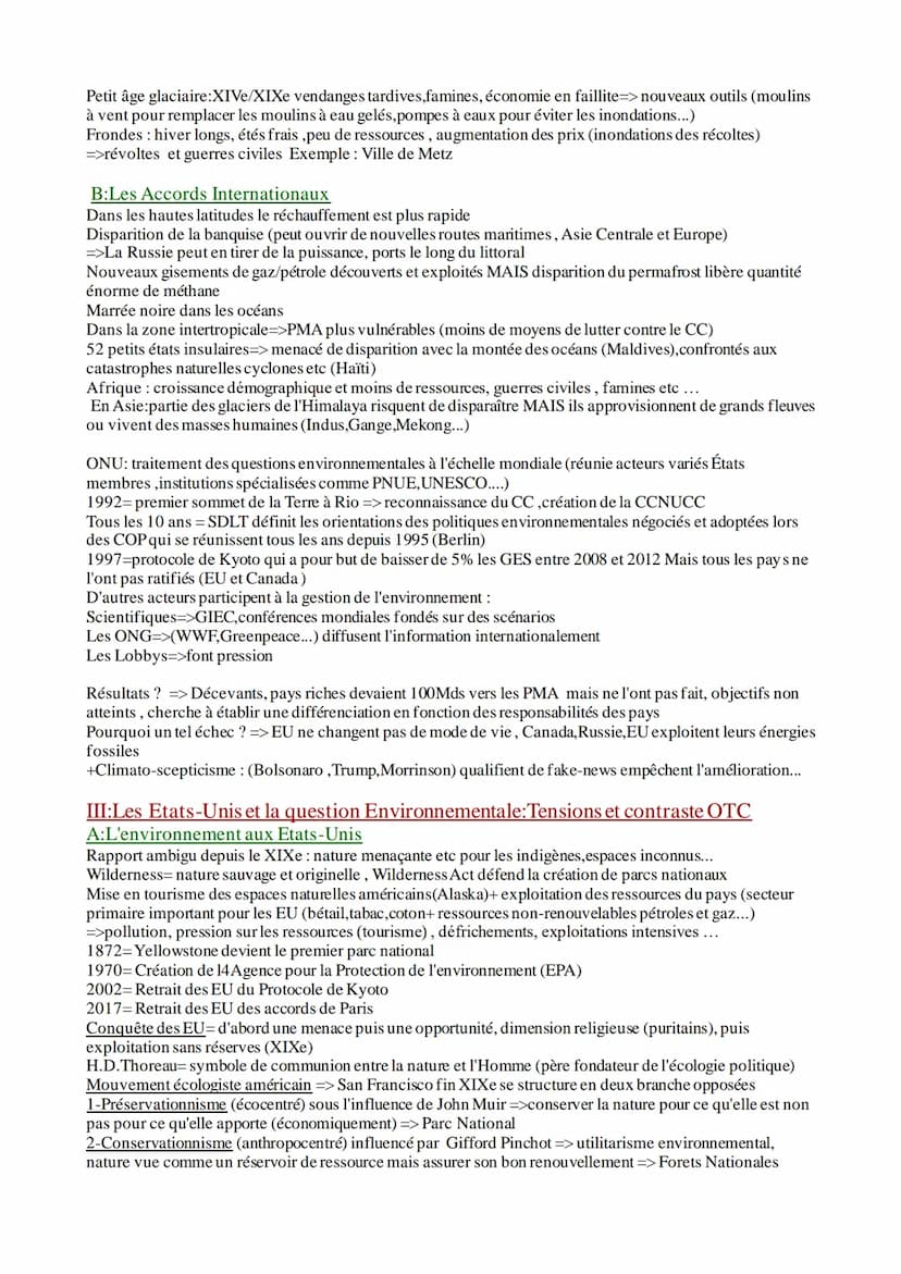 HGGSP:
Thème 1 : L'environnement entre Exploitation et Protection
Introduction :Qu'est ce que l'environnement ?
-Objet vif de débat entre co