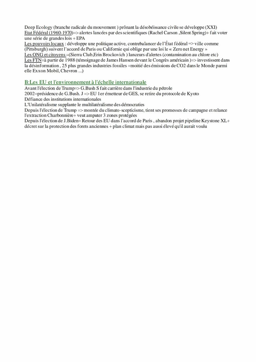 HGGSP:
Thème 1 : L'environnement entre Exploitation et Protection
Introduction :Qu'est ce que l'environnement ?
-Objet vif de débat entre co