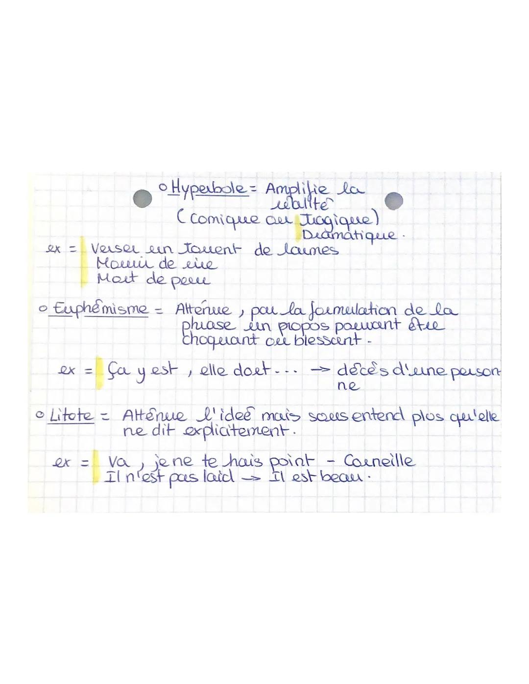 Figures de Style:
(= Procede's littéraires)
@
La corpus, commentaire
lecture analytique...

Figures Images:
• Comparaison = Rapprochement en