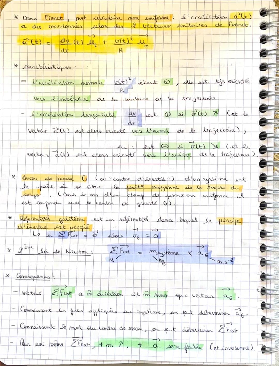 Chapitre 1, recap

* référenhets : terrestre, geocentrique, heliocentrique

* coordonnées vecteur position: $O\vec{M}(t) = \begin{pmatrix} x