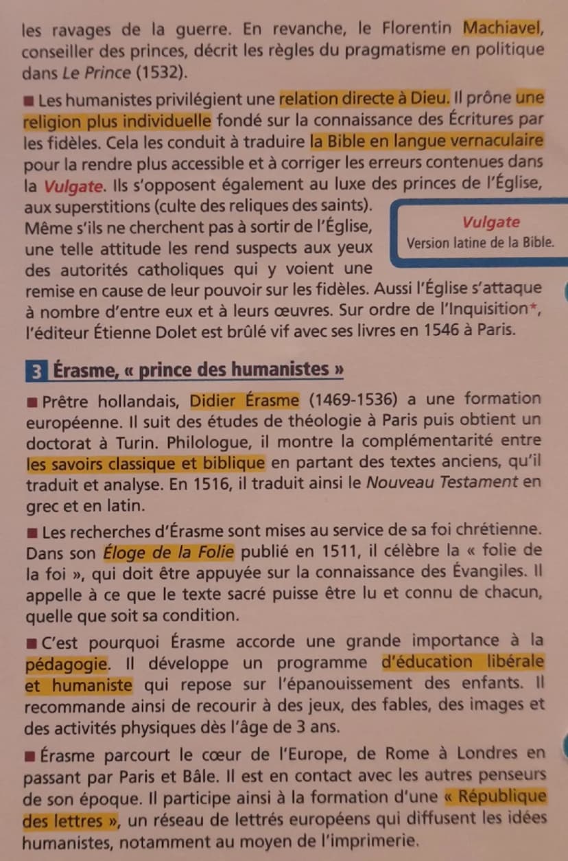 La Renaissance
1 Un vaste mouvement artistique
■ La Renaissance prend sa source en Italie. La prospéríté
économique des villes italiennes a 