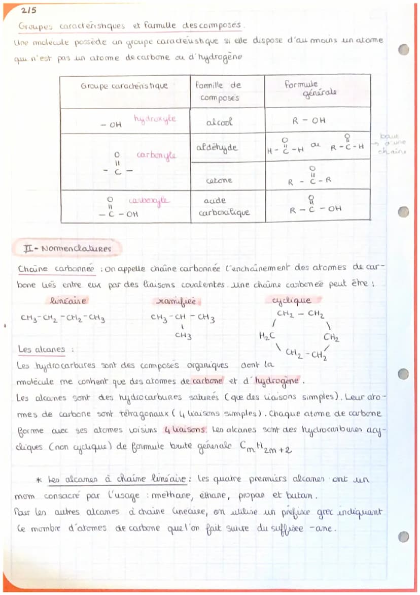 A15
STRUCTURE DES
ENTITES ORGANIQUES
I- Molecules Organiques
Les entités organiques sont principalement composées d'atomes de carbone et d'h