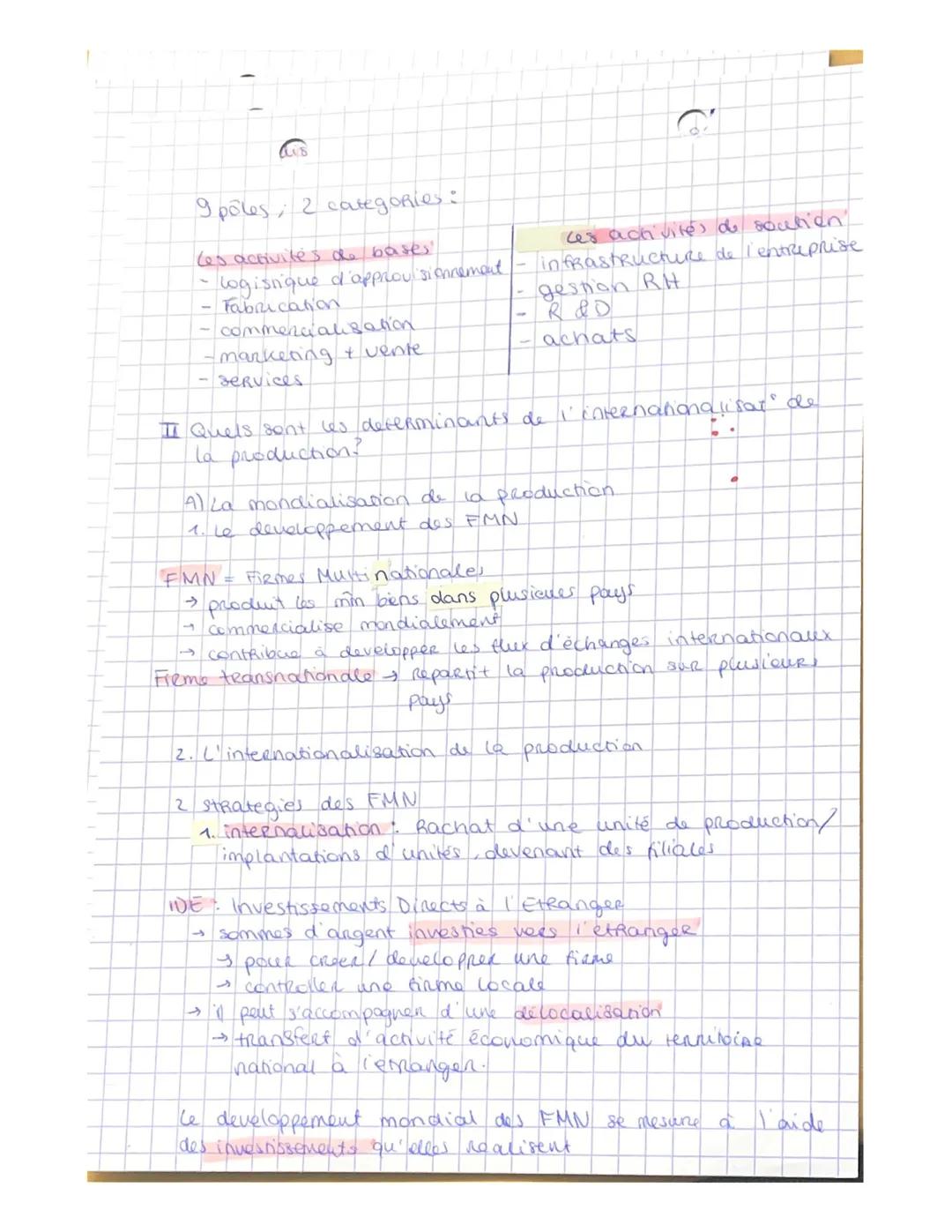 SES- Chap 4
I. Quels sont les determinants dee developpement du
commerce international?
Al une baisse des dostacles au commerce internationa