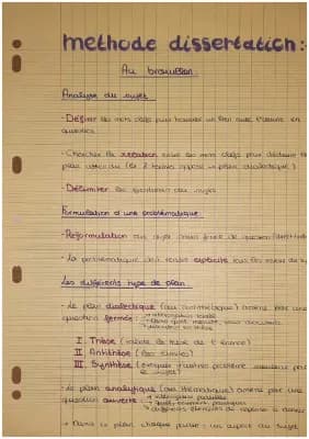 Know Fiche méthode dissertation  thumbnail