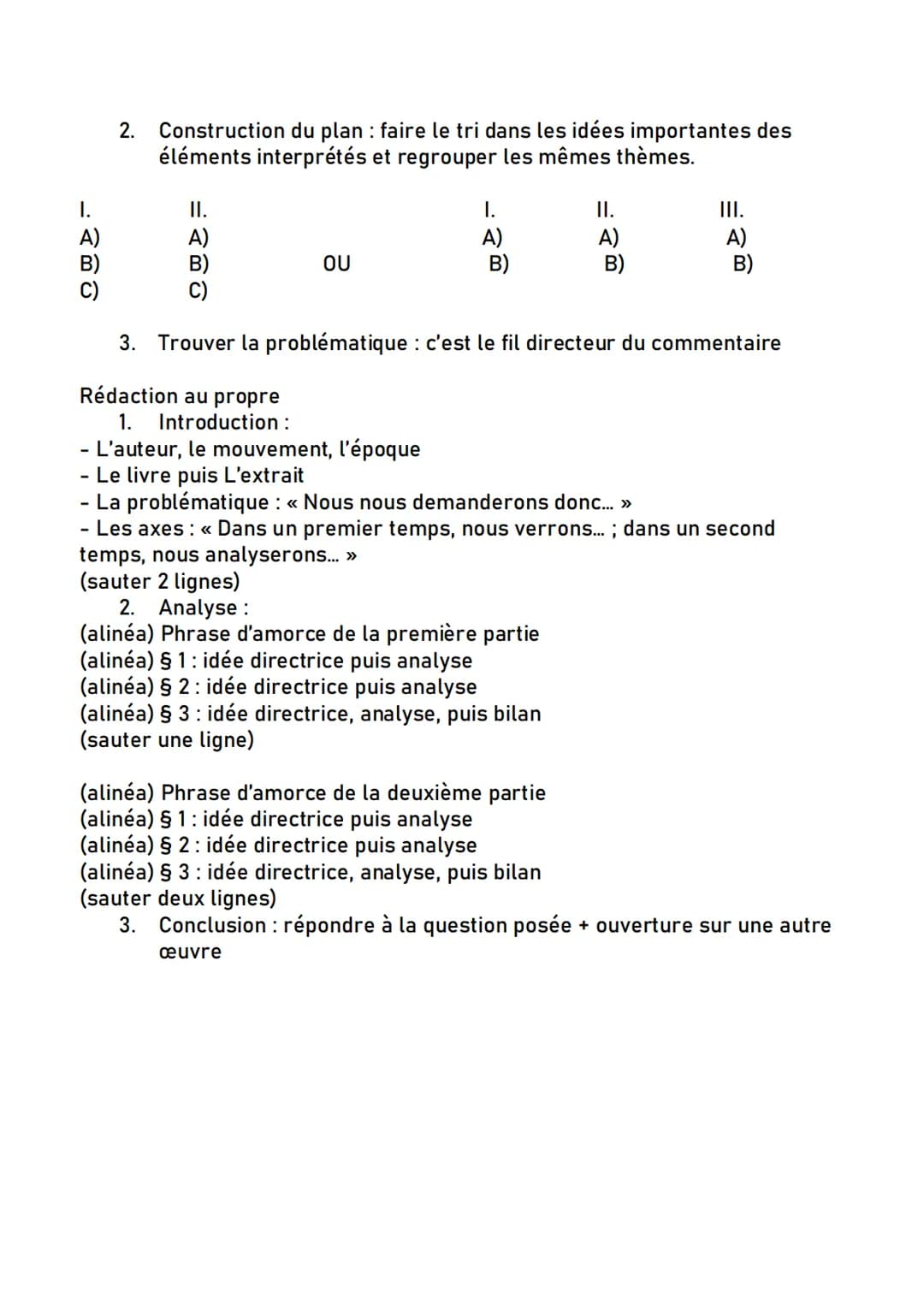 1) La poésie
○
о
FICHE POUR LE Commentaire de TEXTE
Composition, création, jeu avec le langage, généralement considéré
comme une quête de l'