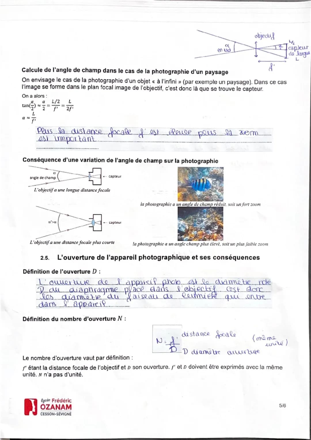 1 STL
SPCL IMAGE
SÉQUENCE 6 : L'appareil photographique
FICHE: Modèles optiques de l'œil et de l'appareil photographique
1. Modèle optique d
