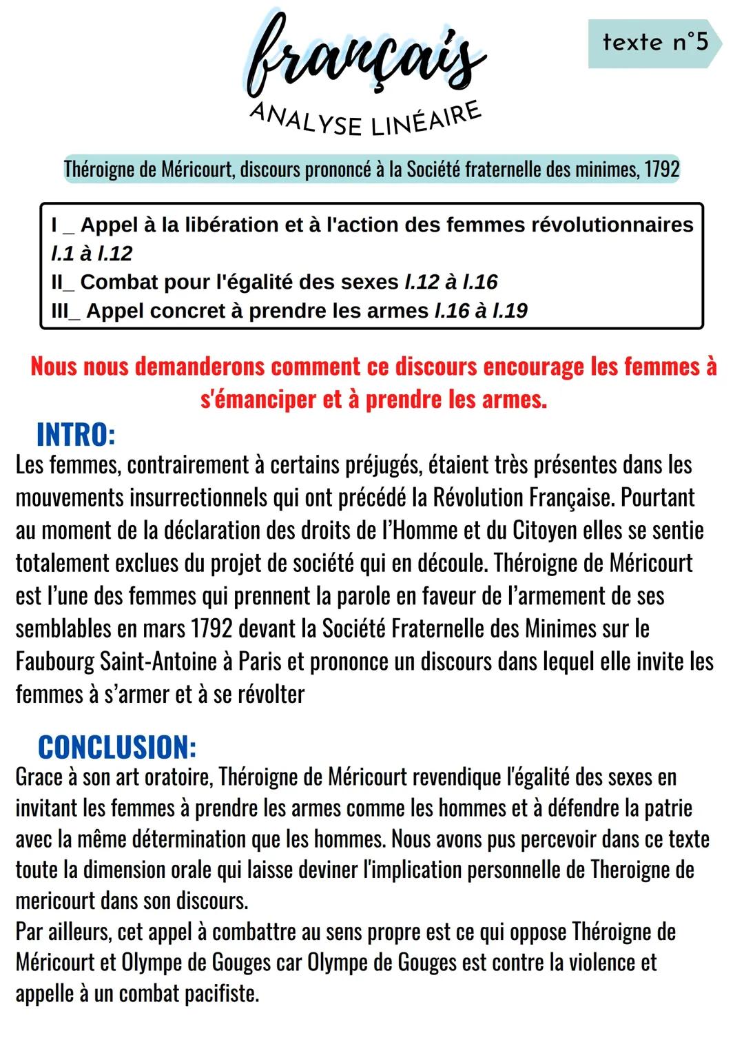Théroigne de Méricourt et la Révolution : Discours et Droits des Femmes