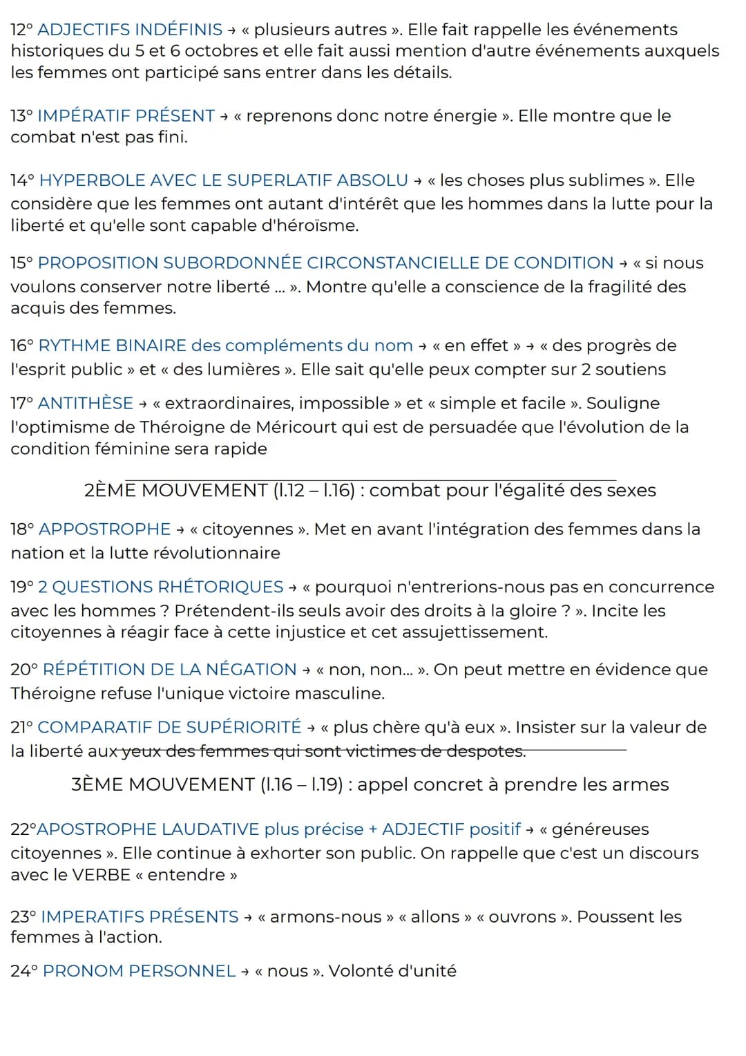 français
ANALYSE LINÉAIRE
texte n°5
Théroigne de Méricourt, discours prononcé à la Société fraternelle des minimes, 1792
I_ Appel à la libér