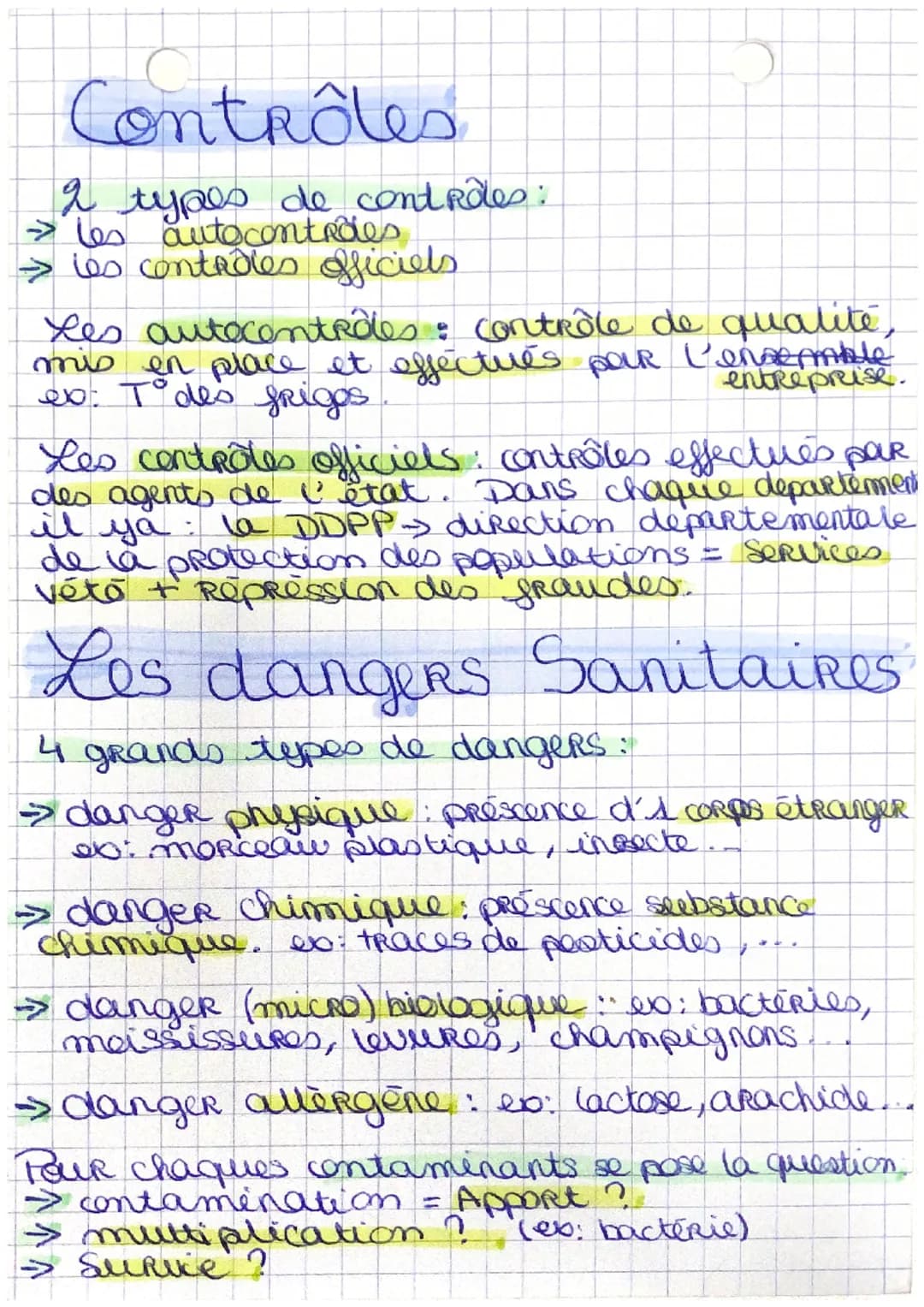Biotech
La sécurité sanitaire c'est une
des composante de la qualité
des aliments. (45)
Réglementation
Def: sla sécurité sanitaire
> Il s'ag